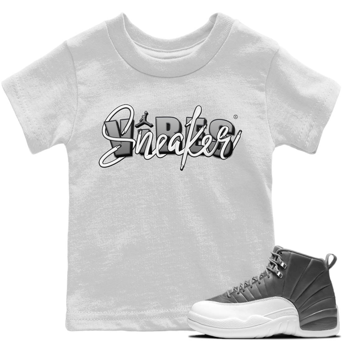 snkmatch Vibes Kids Tops - Air Jordan 12 Stealth