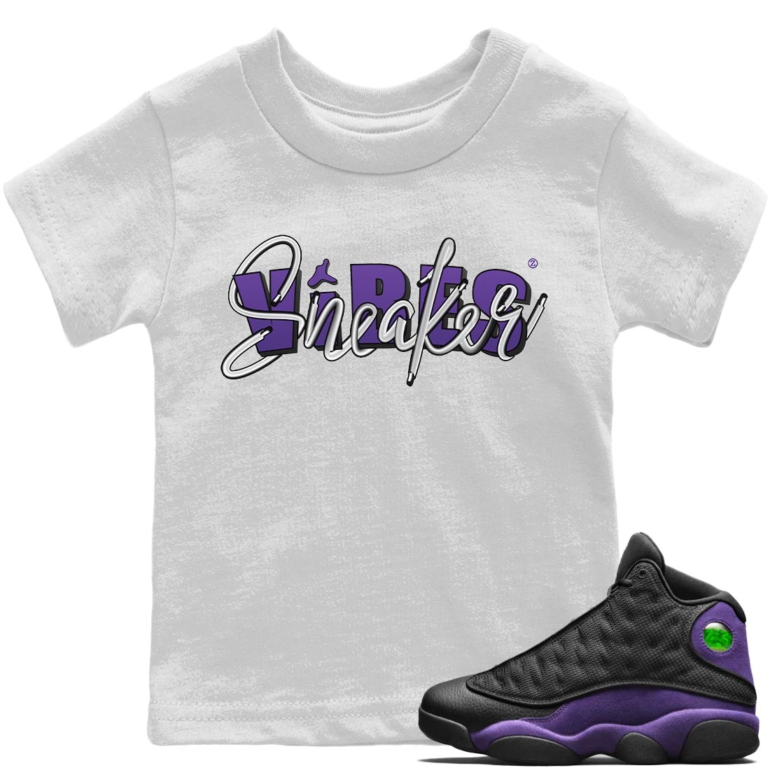 snkmatch Vibes Kids Tops - Air Jordan 13 Court Purple