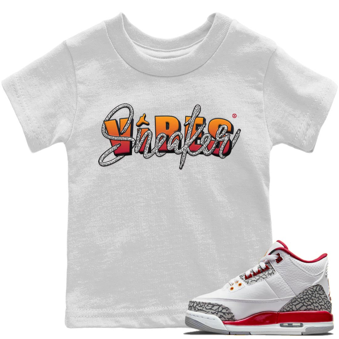 snkmatch Vibes Kids Tops - Air Jordan 3 Cardinal