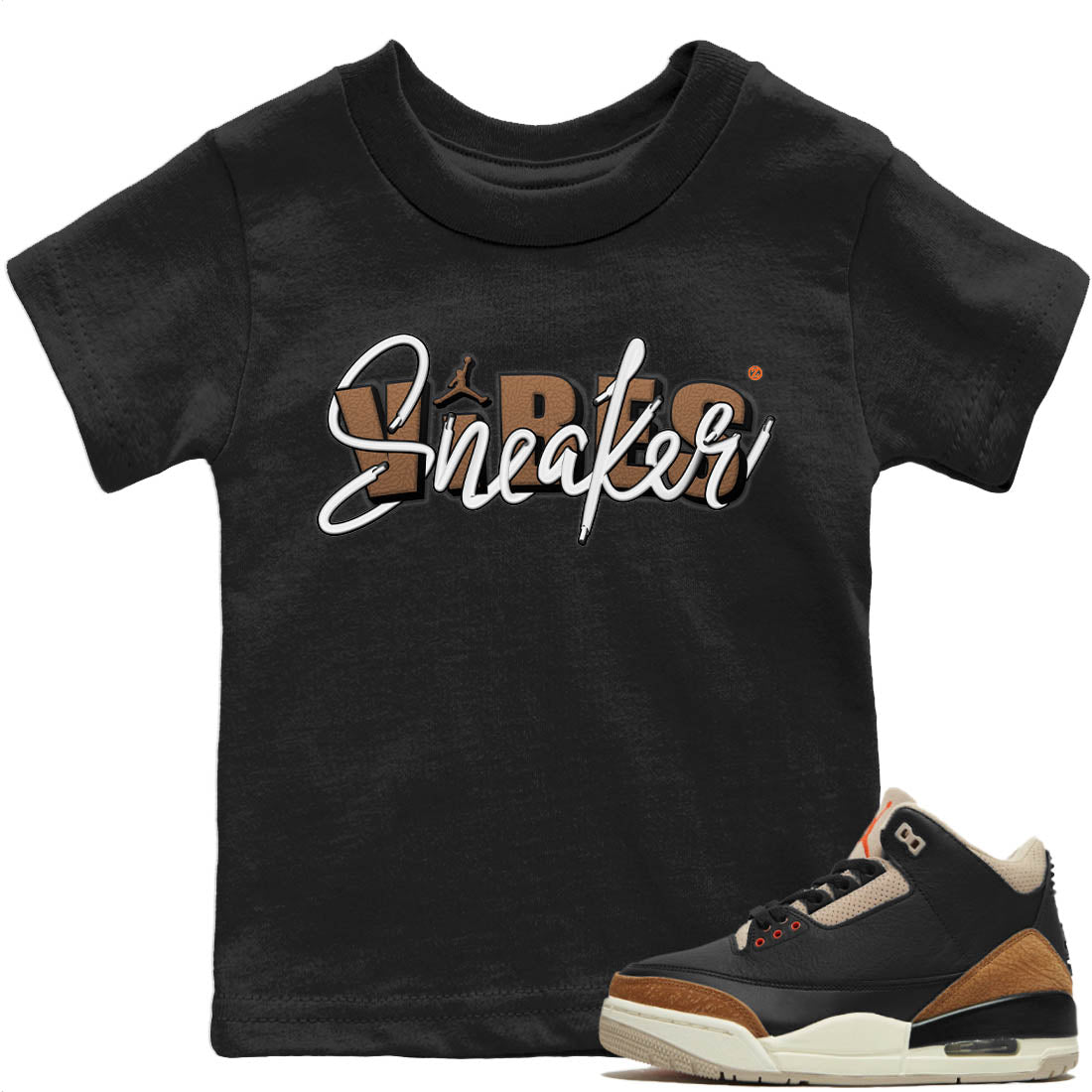 snkmatch Vibes Kids Tops - Air Jordan 3 Desert Elephant