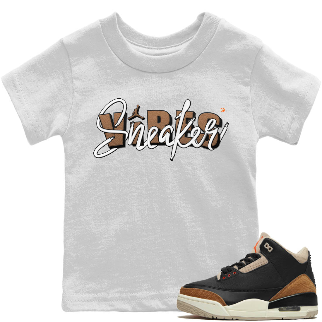 snkmatch Vibes Kids Tops - Air Jordan 3 Desert Elephant