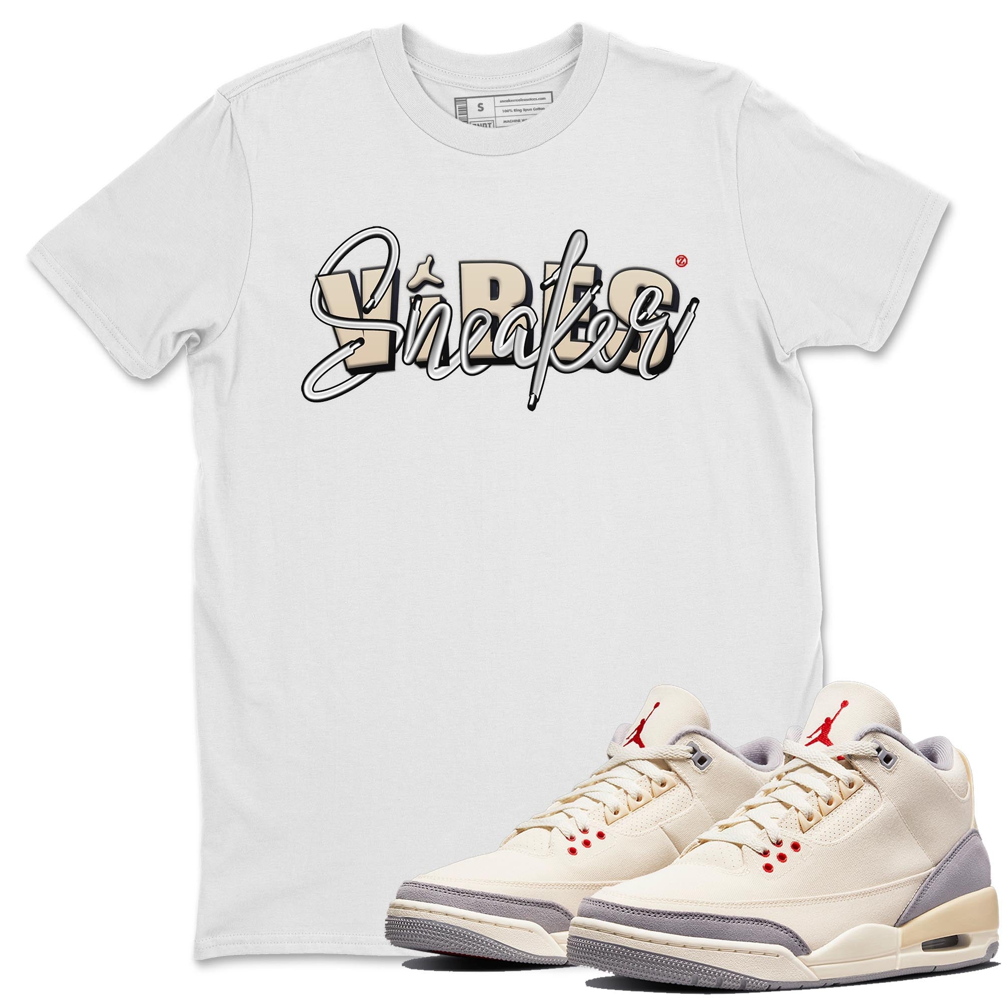 snkmatch Vibes Unisex Tops - Air Jordan 3 Muslin
