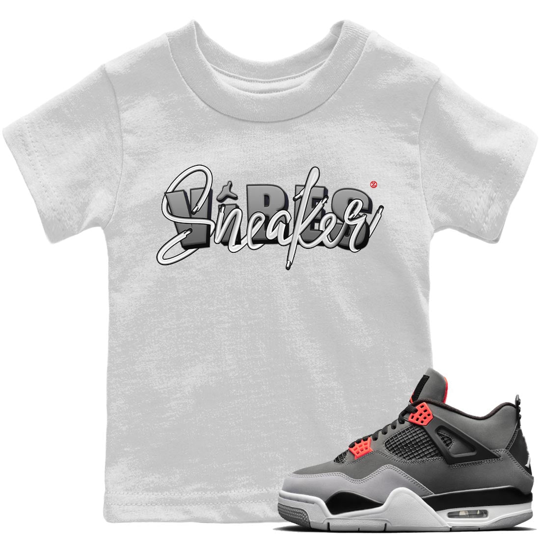 snkmatch Vibes Kids Tops - Air Jordan 4 Infrared
