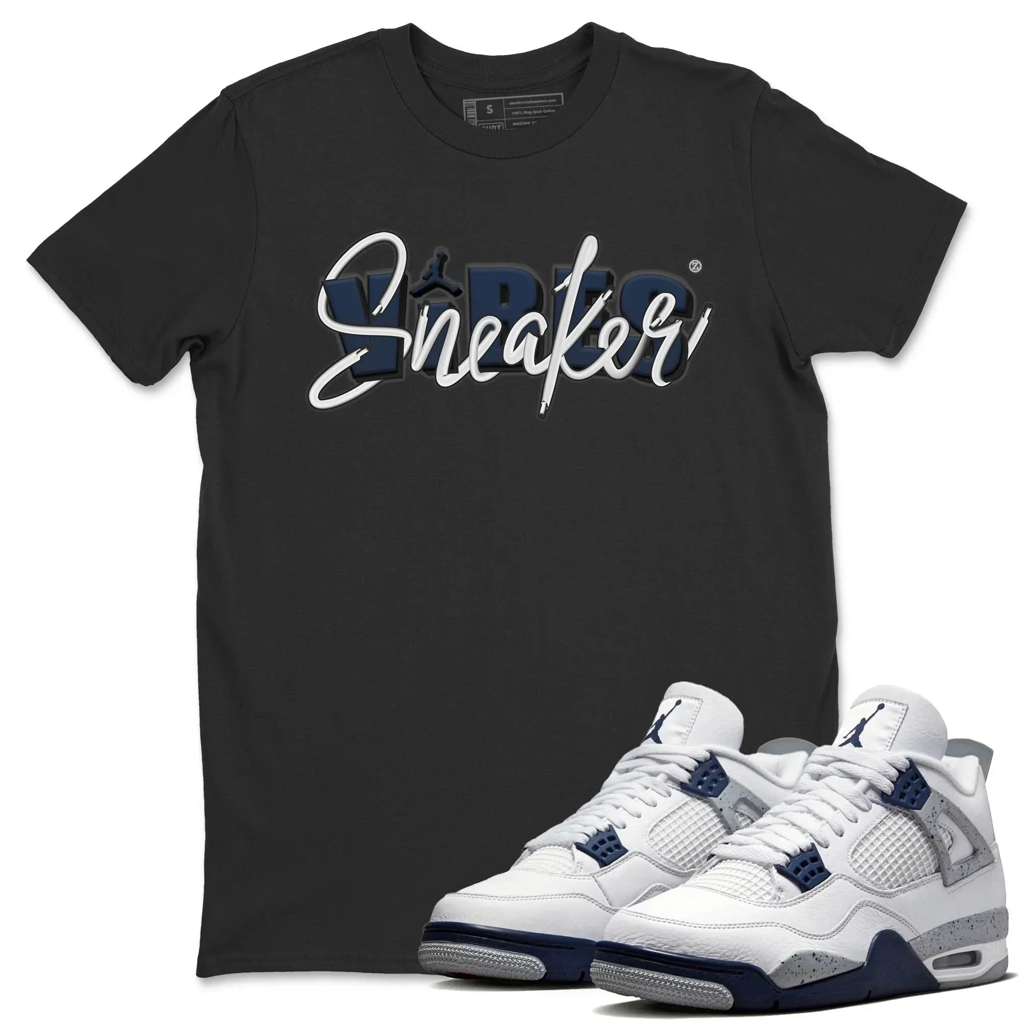 snkmatch Vibes Unisex Tops - Air Jordan 4 Midnight Navy