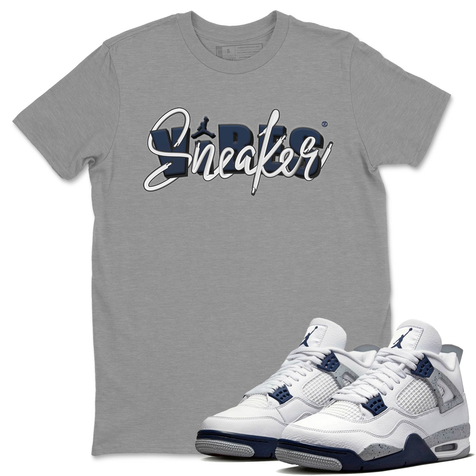 snkmatch Vibes Unisex Tops - Air Jordan 4 Midnight Navy