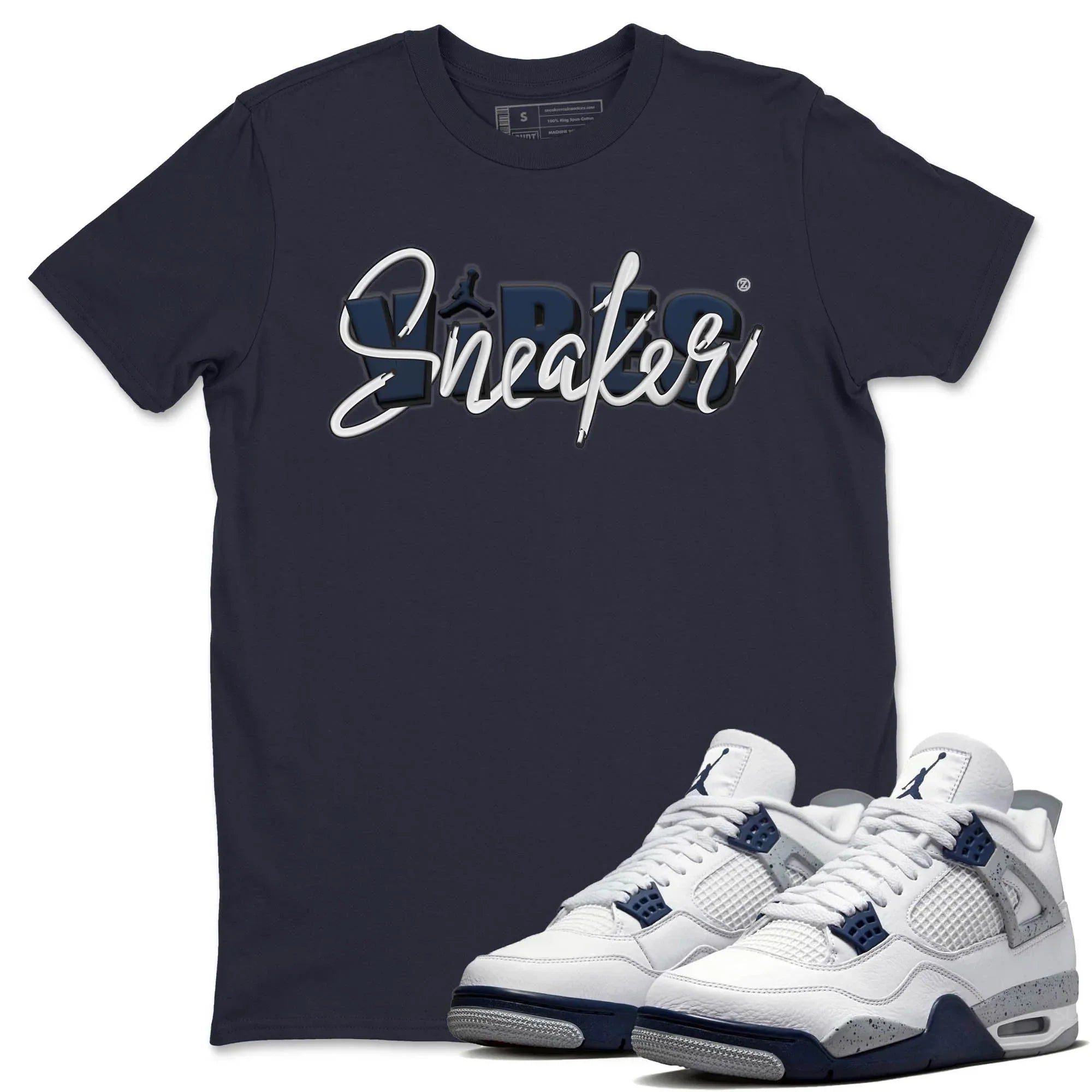 snkmatch Vibes Unisex Tops - Air Jordan 4 Midnight Navy