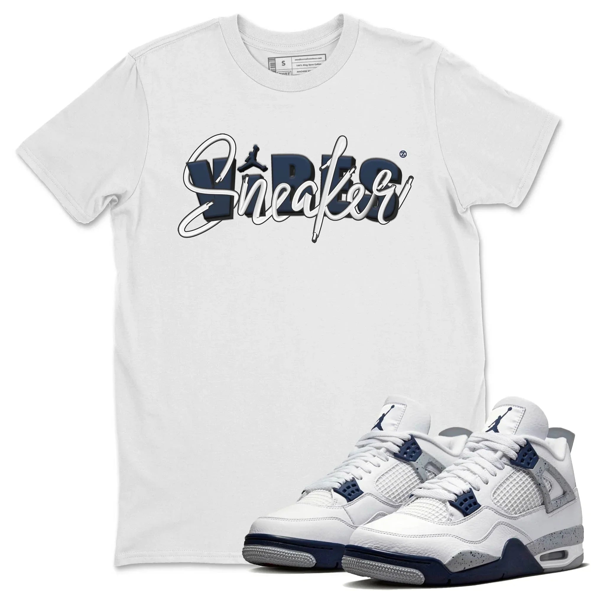 snkmatch Vibes Unisex Tops - Air Jordan 4 Midnight Navy