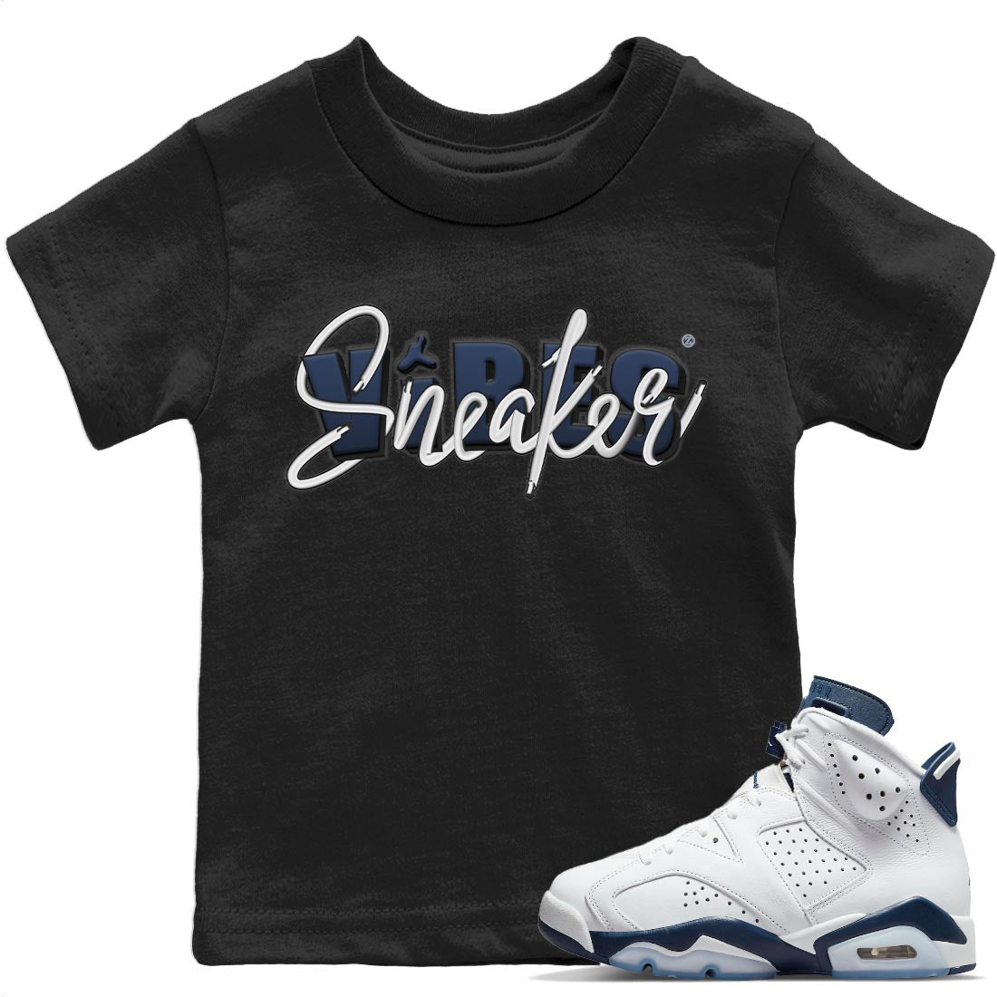 snkmatch Vibes Kids Tops - Air Jordan 6 Midnight Navy