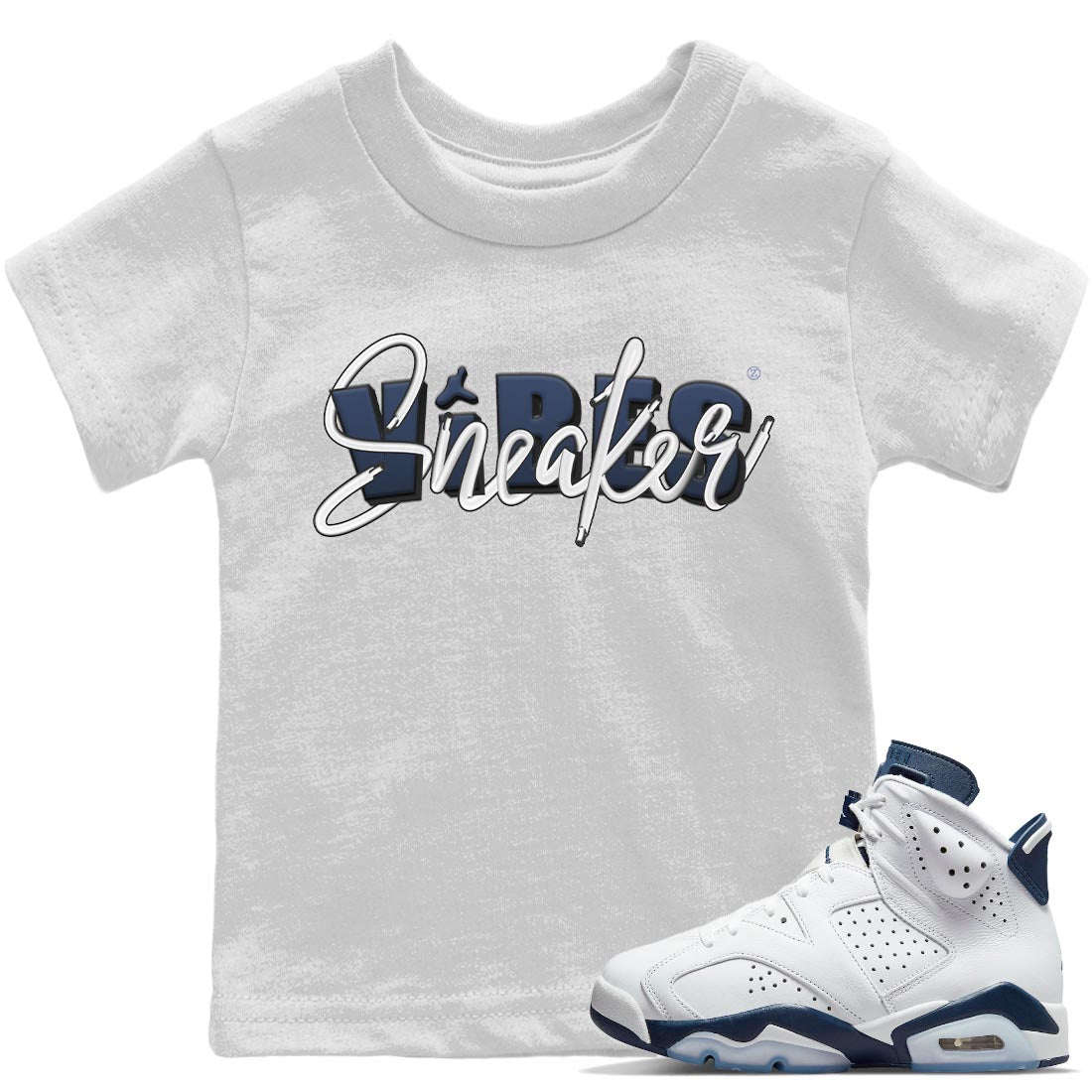 snkmatch Vibes Kids Tops - Air Jordan 6 Midnight Navy