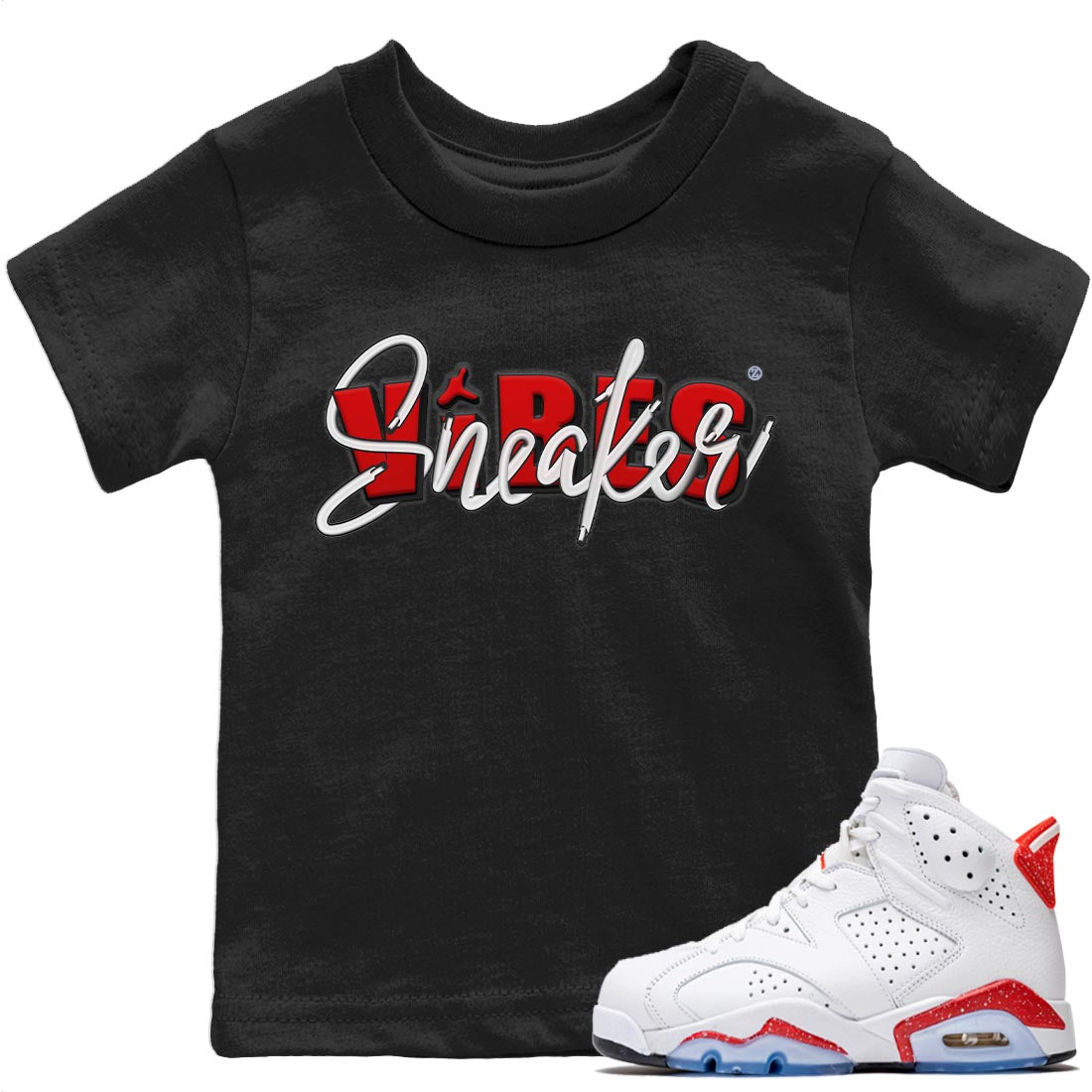 snkmatch Vibes Kids Tops - Air Jordan 6 Red Velvet Cookies