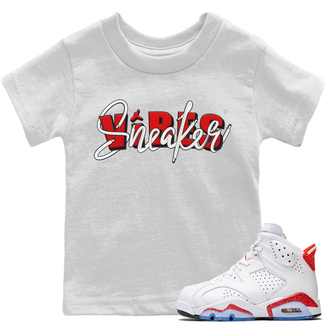 snkmatch Vibes Kids Tops - Air Jordan 6 Red Velvet Cookies