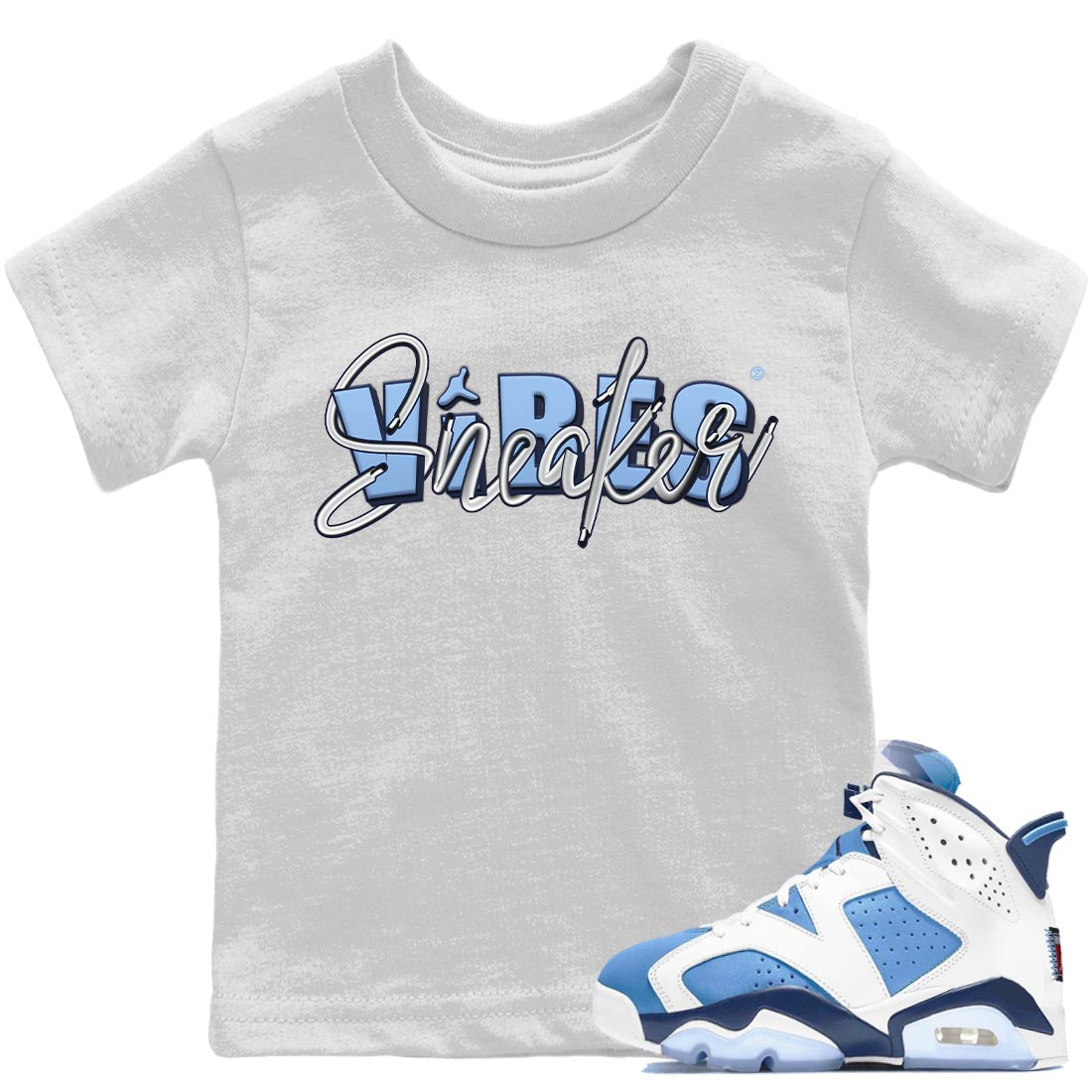 snkmatch Vibes Kids Tops - Air Jordan 6 UNC