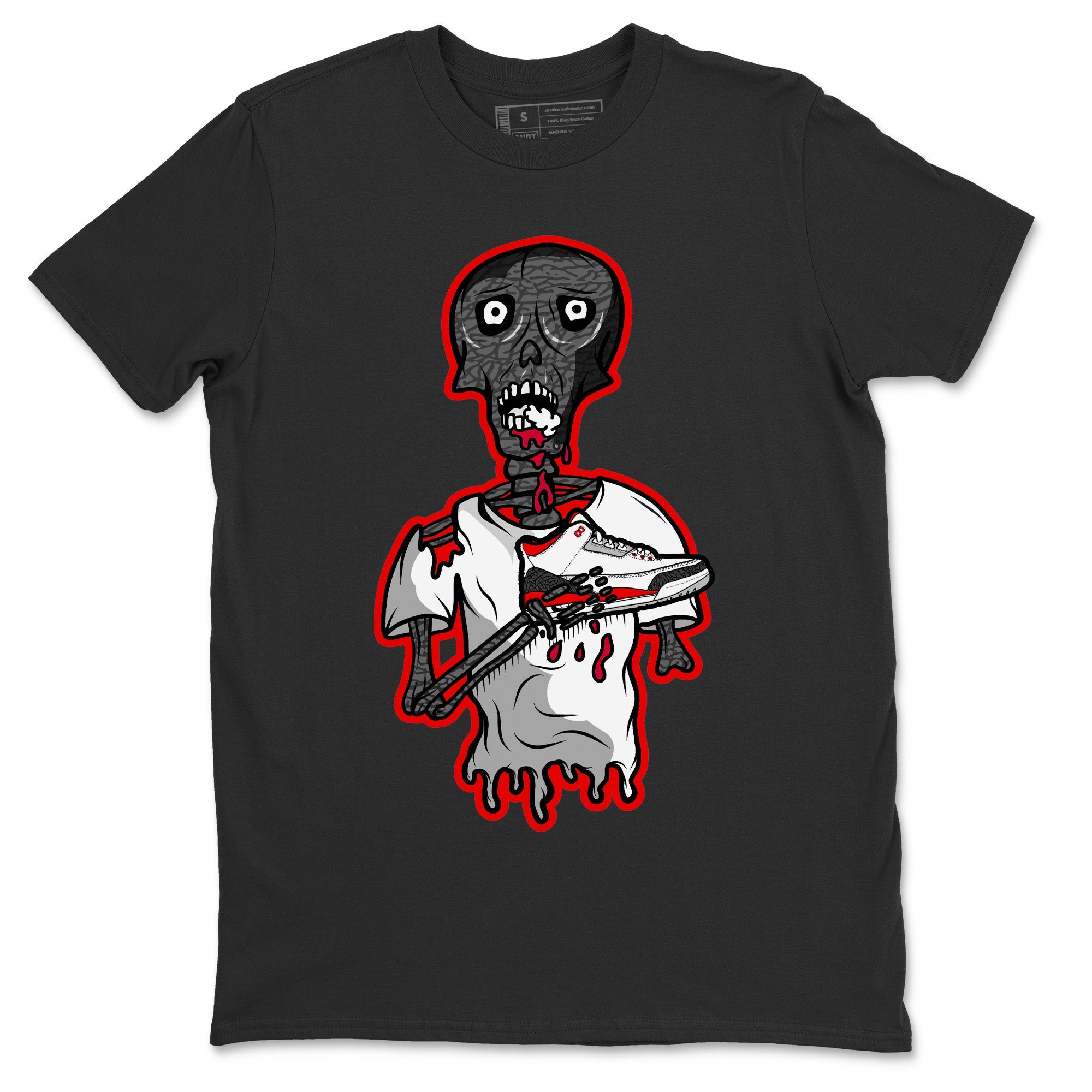 snkmatch Zombie Unisex Tops - Air Jordan 3 Fire Red