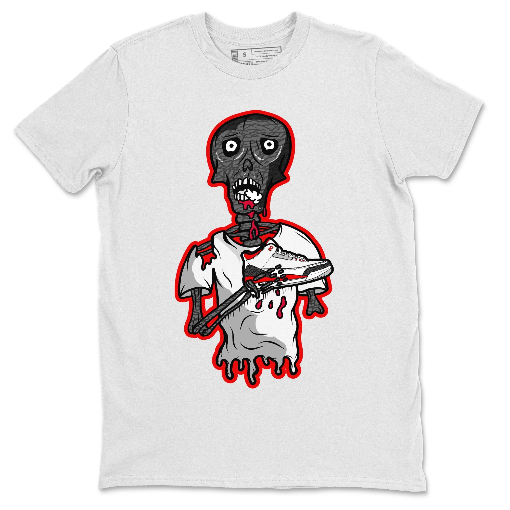 snkmatch Zombie Unisex Tops - Air Jordan 3 Fire Red