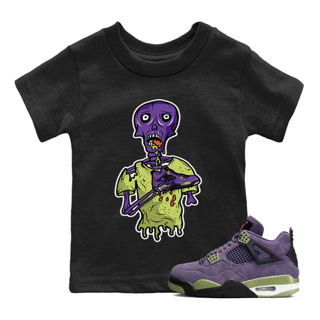 snkmatch Zombie Kids Tops - Air Jordan 4 Canyon Purple