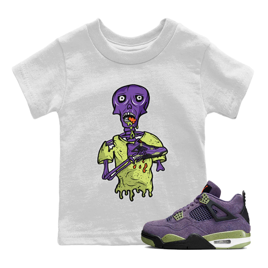 snkmatch Zombie Kids Tops - Air Jordan 4 Canyon Purple