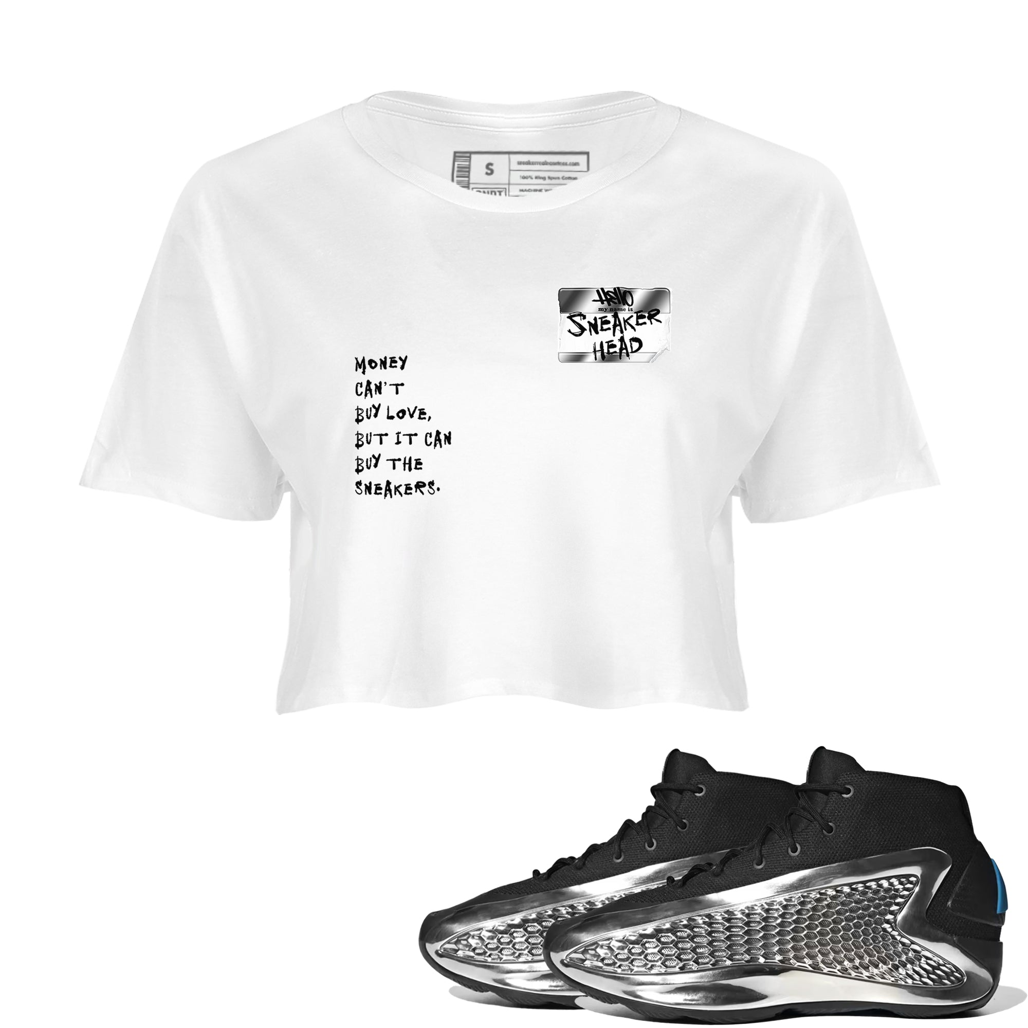 snkmatch Badge snkmatch Women's Top - AE 1 Silver Metallic