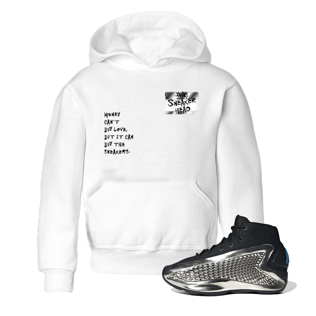 Sneakerhead Badge SNRT Sneaker Tees Kids - AE 1 Silver Metallic