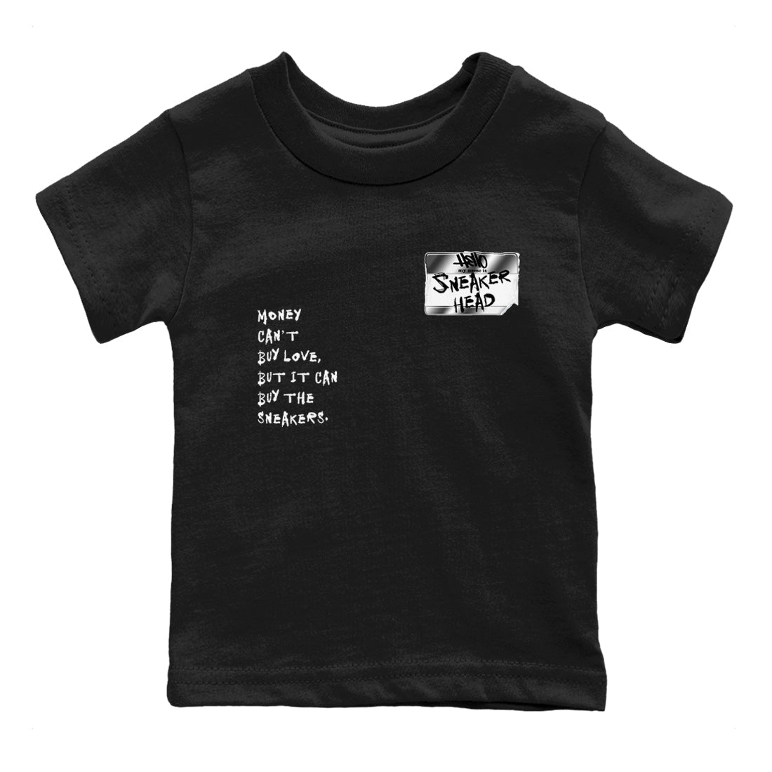 Sneakerhead Badge SNRT Sneaker Tees Kids - AE 1 Silver Metallic