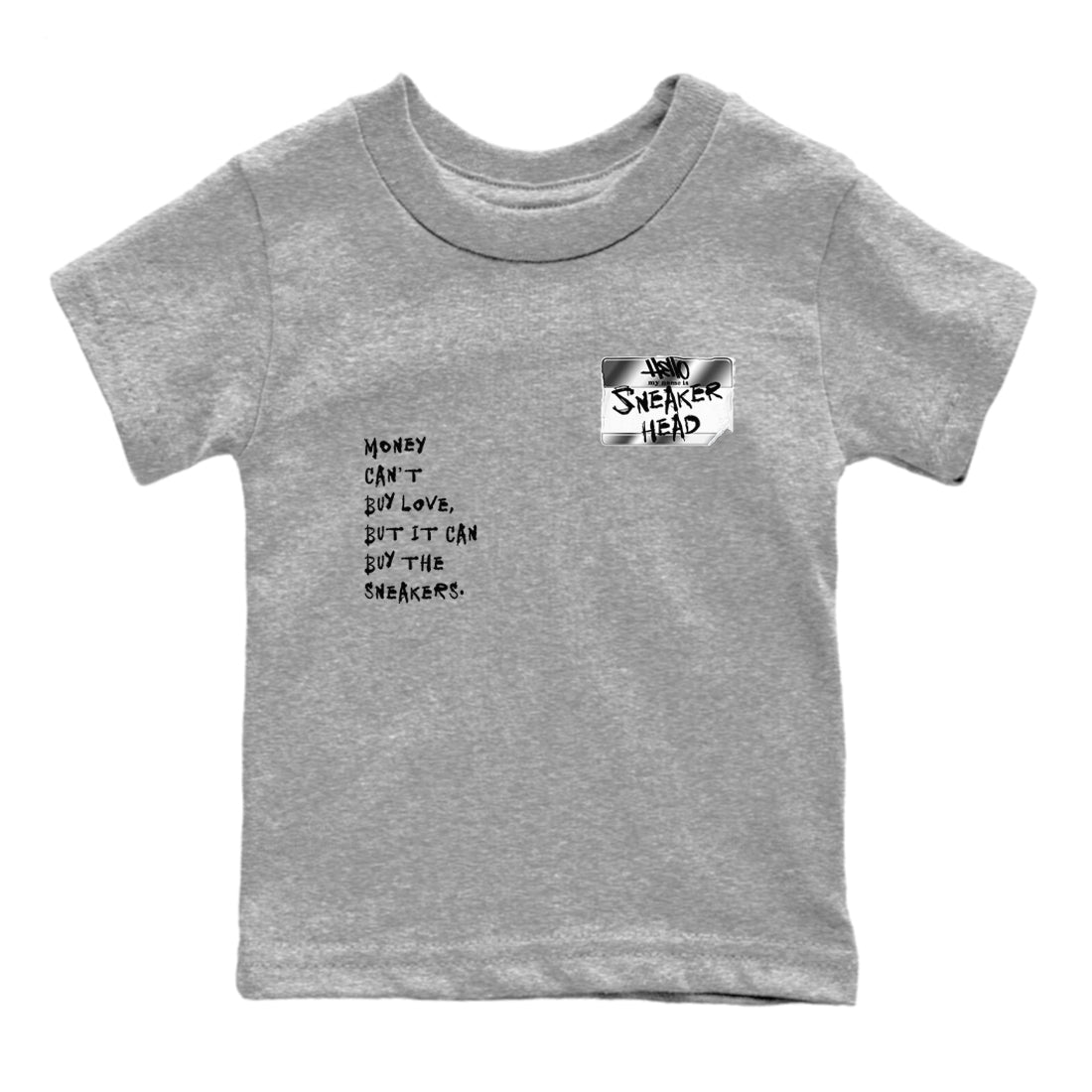 Sneakerhead Badge SNRT Sneaker Tees Kids - AE 1 Silver Metallic