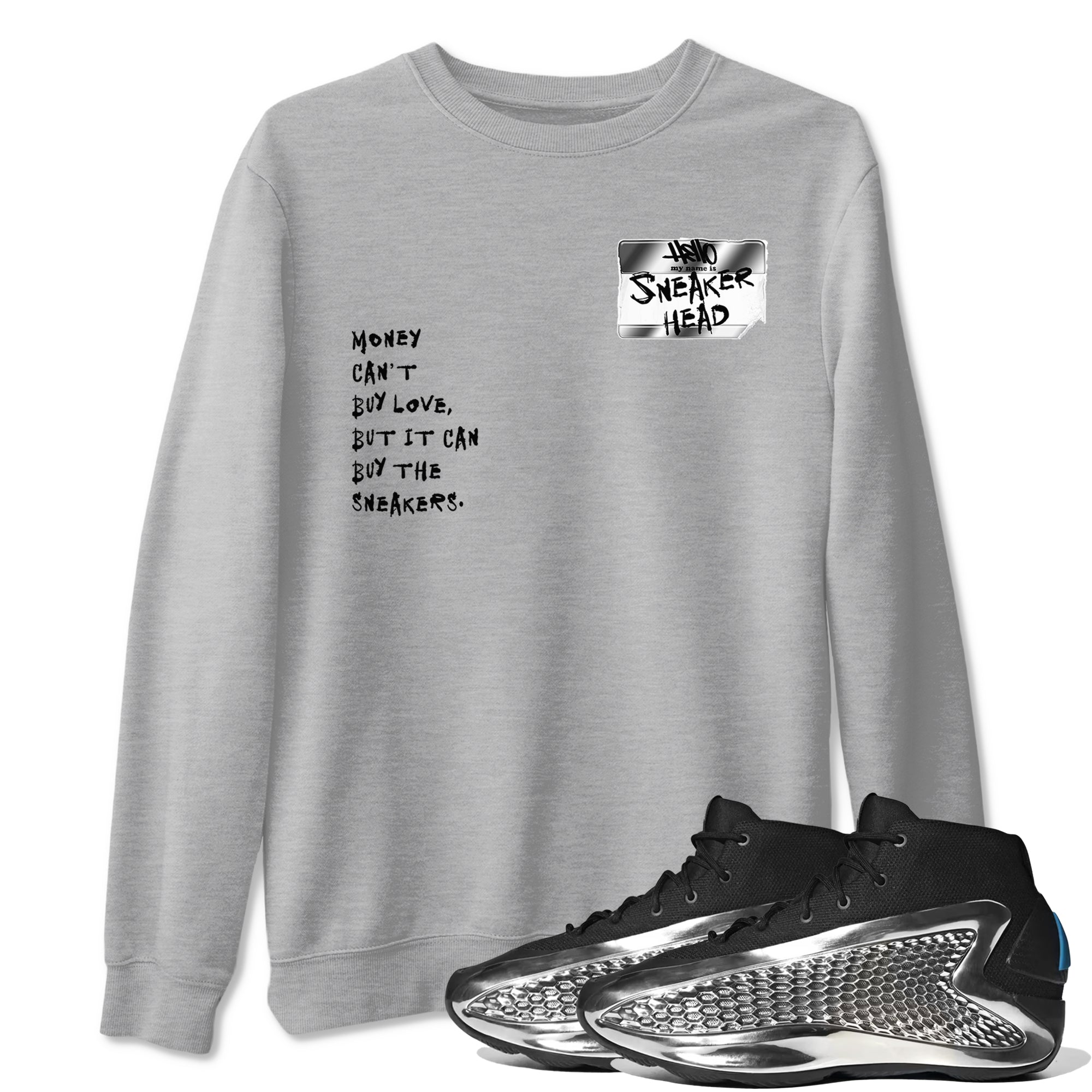 snkmatch Badge snkmatch Tees - AE 1 Silver Metallic