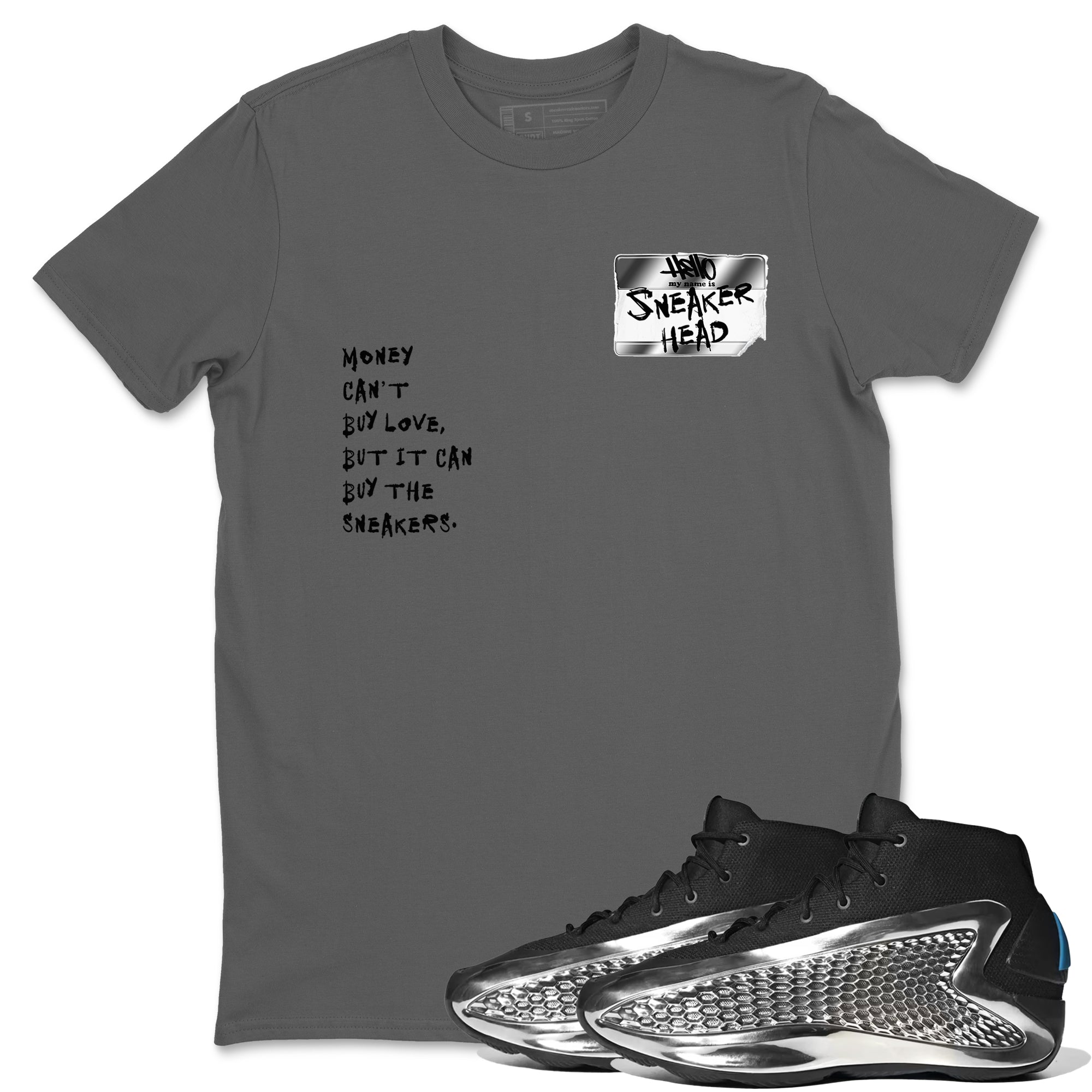 snkmatch Badge snkmatch Tees - AE 1 Silver Metallic