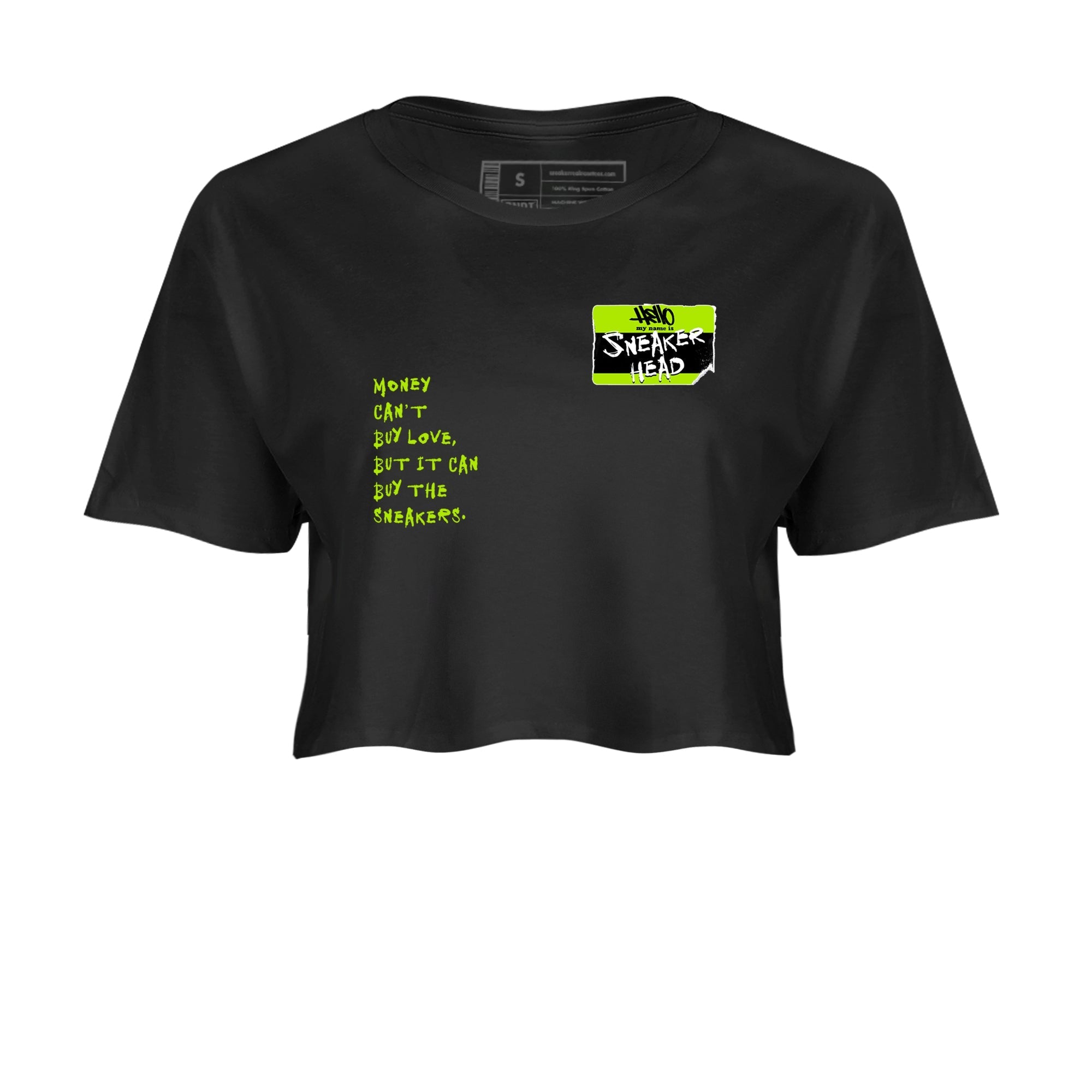 snkmatch Badge snkmatch Women's Top - Air Foamposite One Black Volt