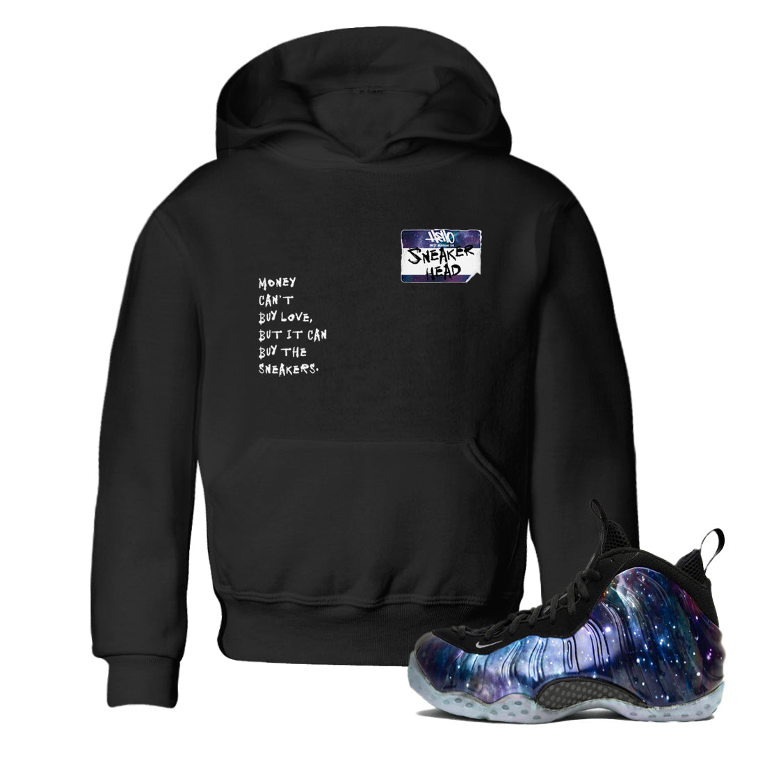 snkmatch Badge snkmatch Tees Kids - Air Foamposite One Galaxy
