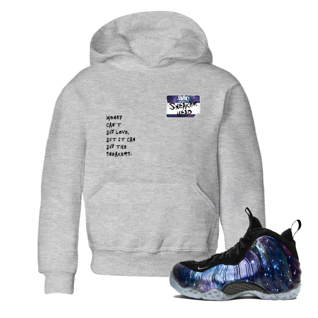 snkmatch Badge snkmatch Tees Kids - Air Foamposite One Galaxy