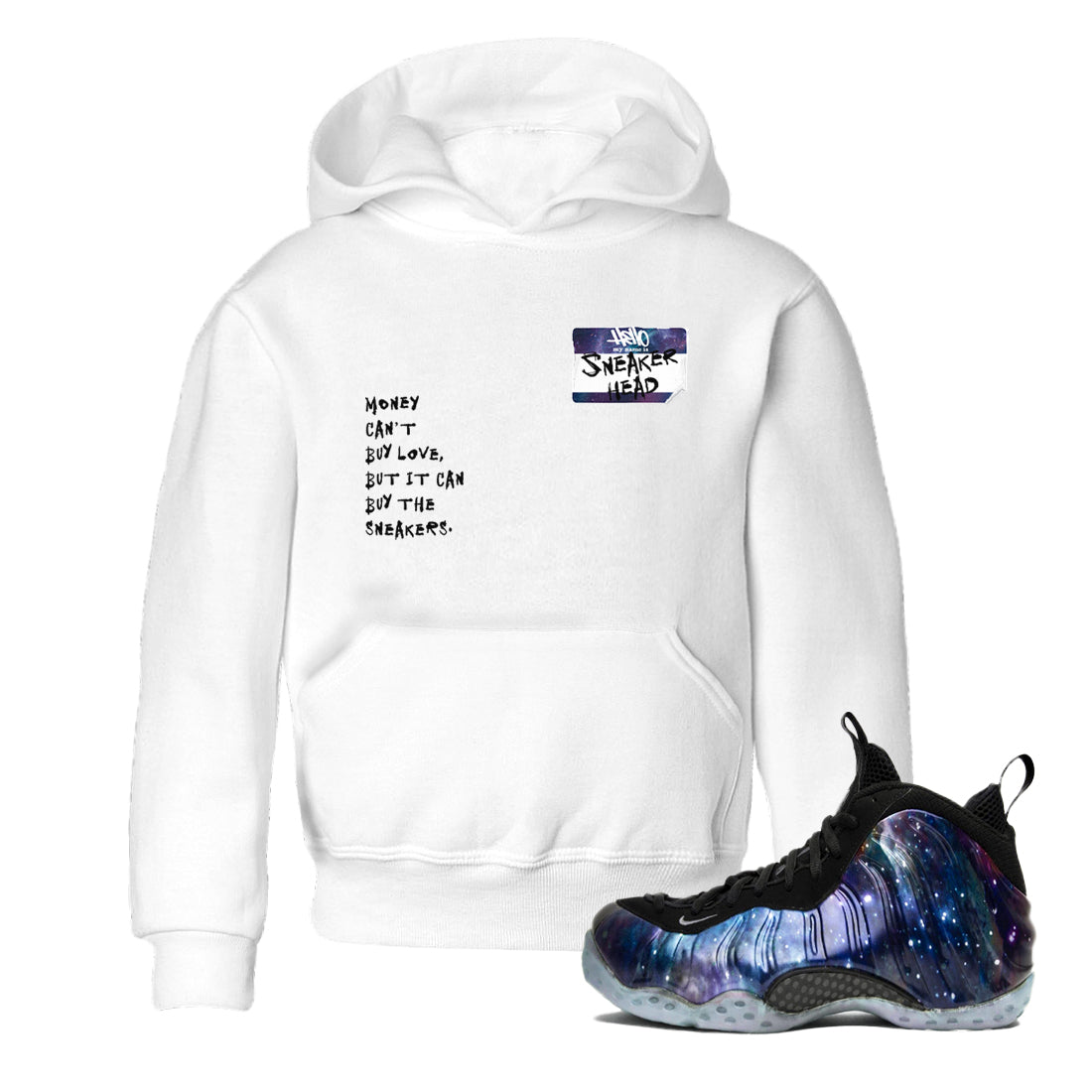 snkmatch Badge snkmatch Tees Kids - Air Foamposite One Galaxy