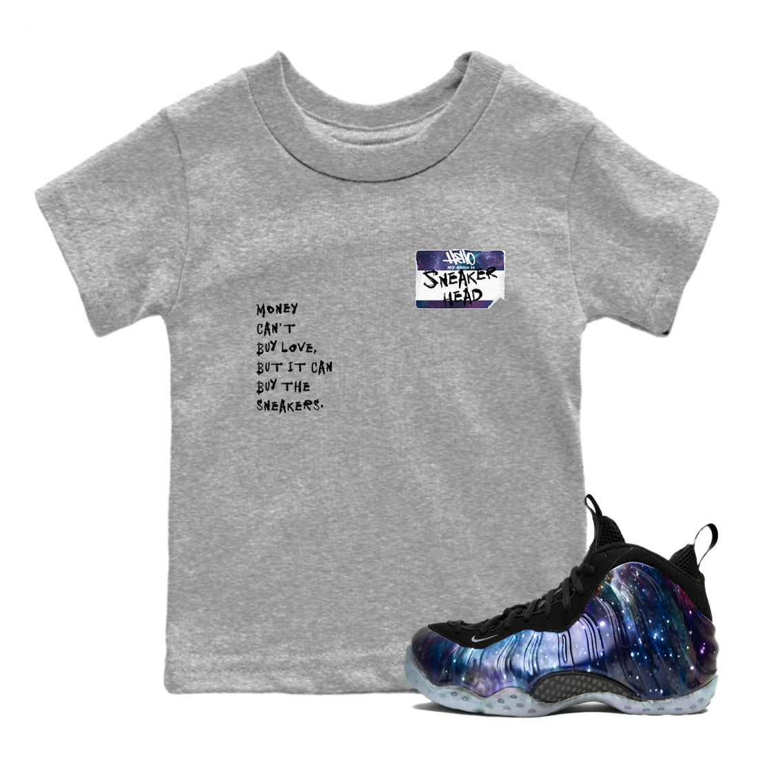 snkmatch Badge snkmatch Tees Kids - Air Foamposite One Galaxy
