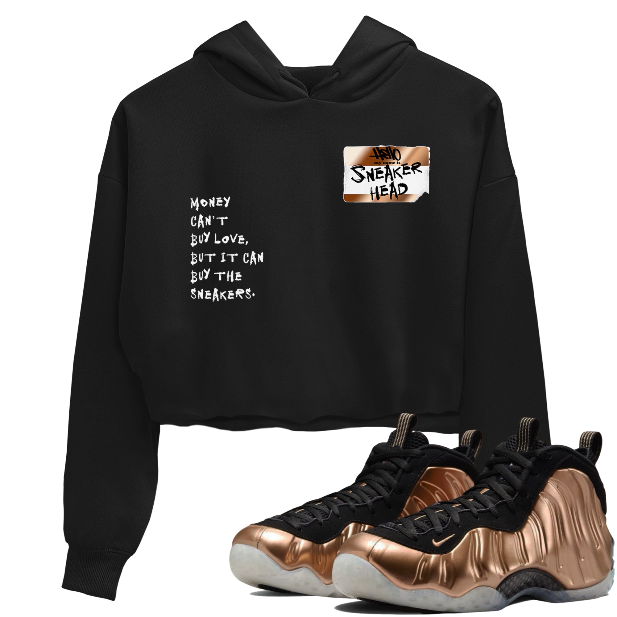 snkmatch Badge snkmatch Women's Top - Air Foamposite One Metallic Copper