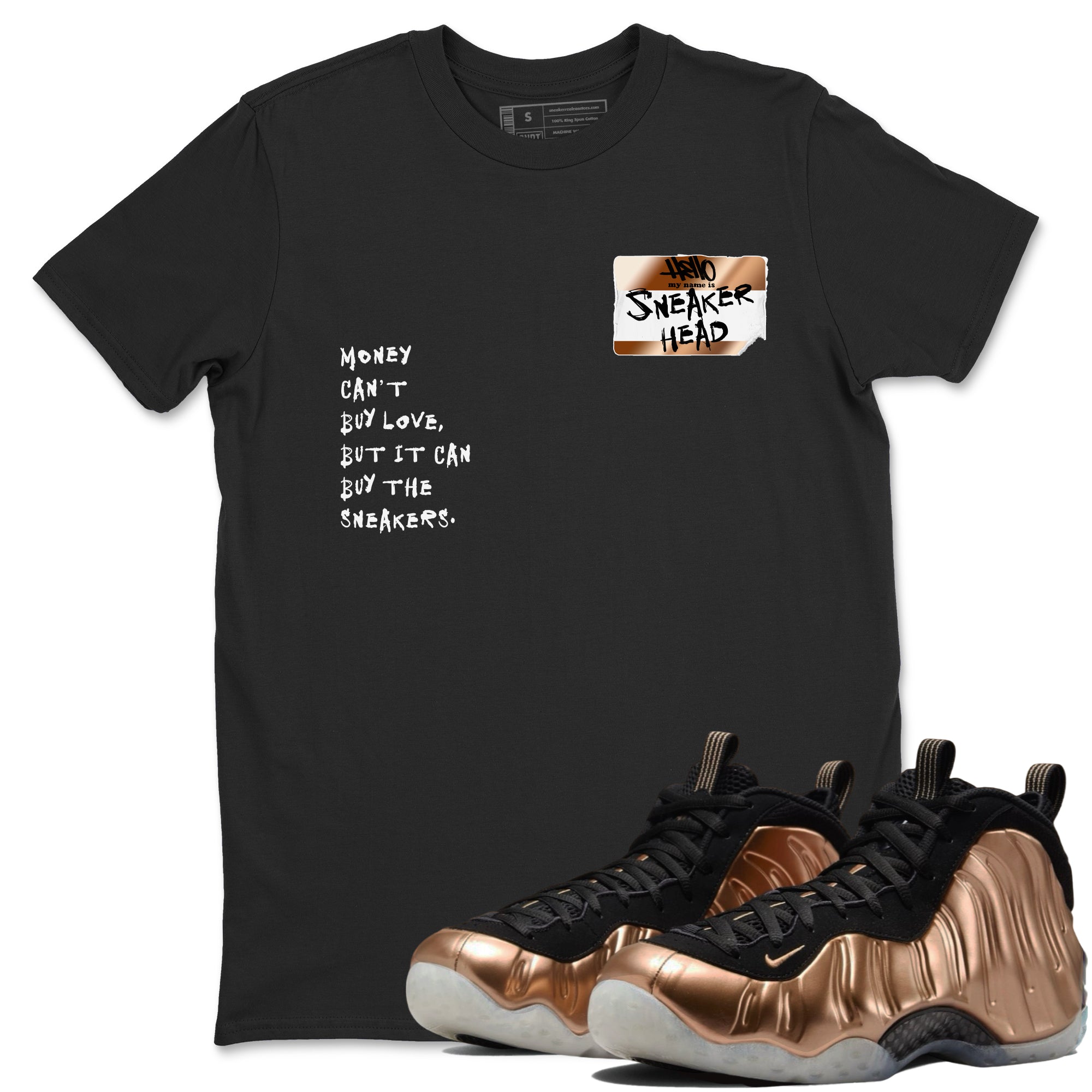 snkmatch Badge snkmatch Tees - Air Foamposite One Metallic Copper