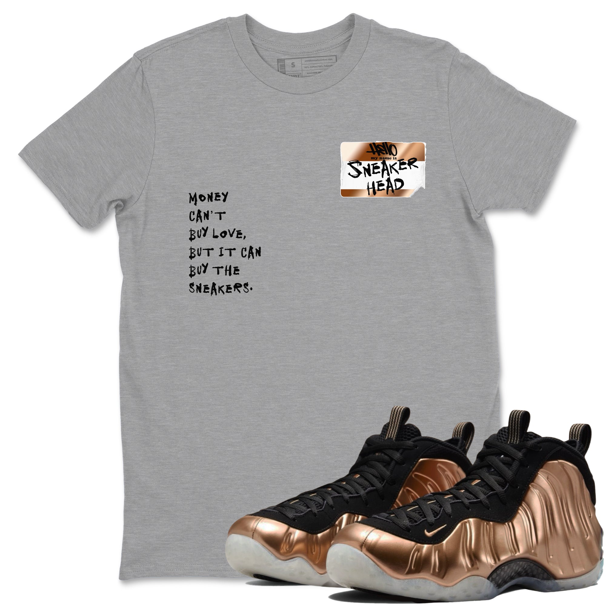 snkmatch Badge snkmatch Tees - Air Foamposite One Metallic Copper