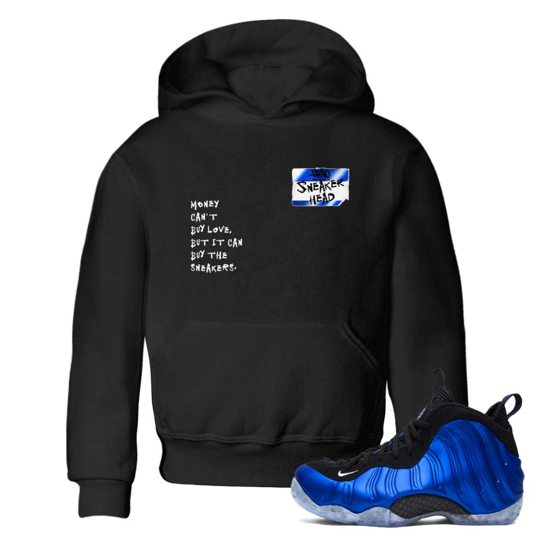 snkmatch Badge snkmatch Tees Kids - Air Foamposite One Royal