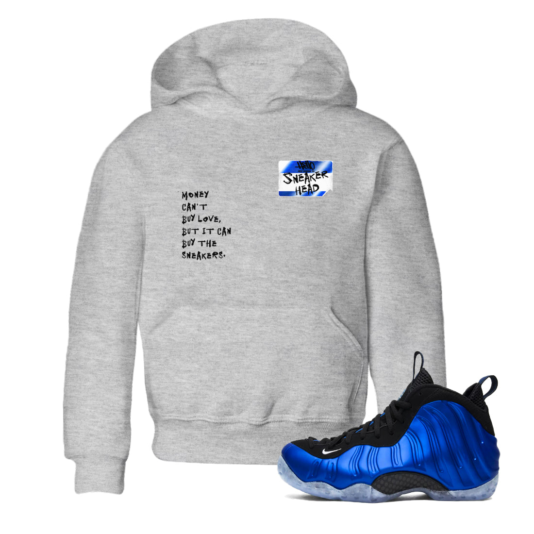 snkmatch Badge snkmatch Tees Kids - Air Foamposite One Royal