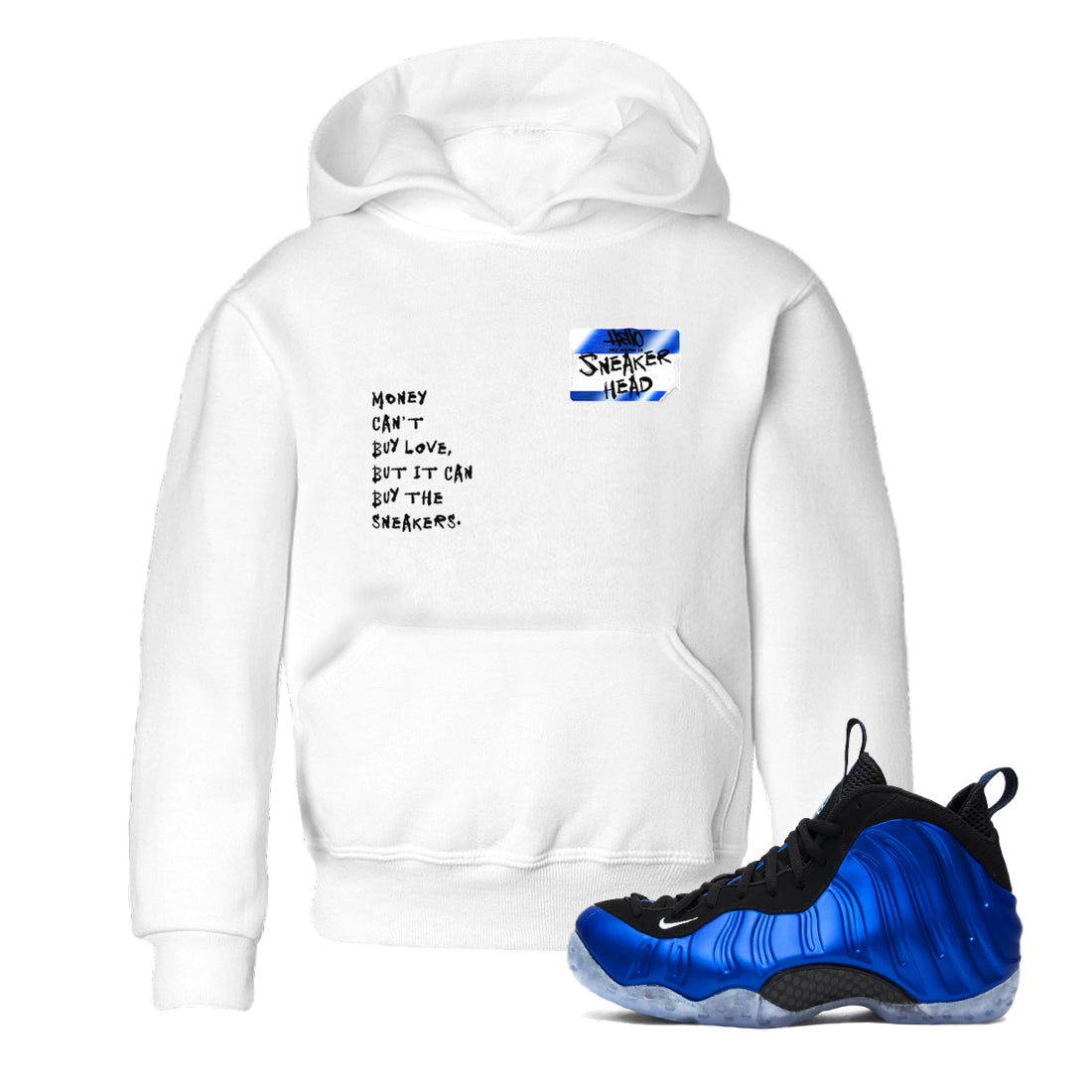 snkmatch Badge snkmatch Tees Kids - Air Foamposite One Royal