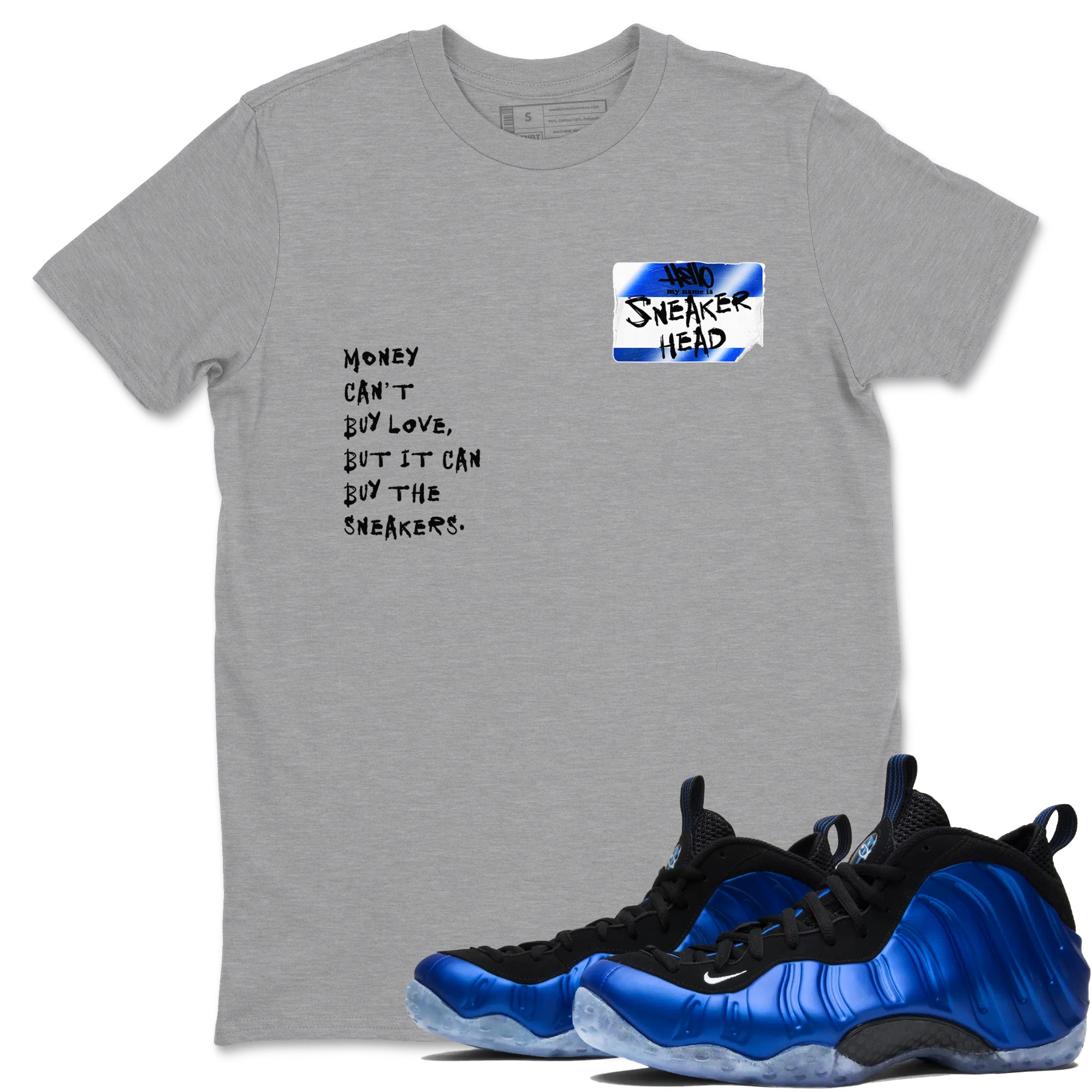 snkmatch Badge snkmatch Tees - Air Foamposite One Royal