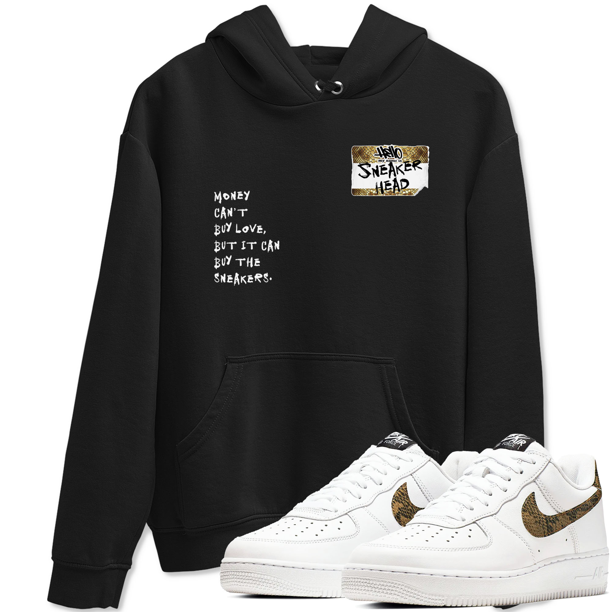 snkmatch Badge snkmatch Tees - Air Force 1 Ivory Snake