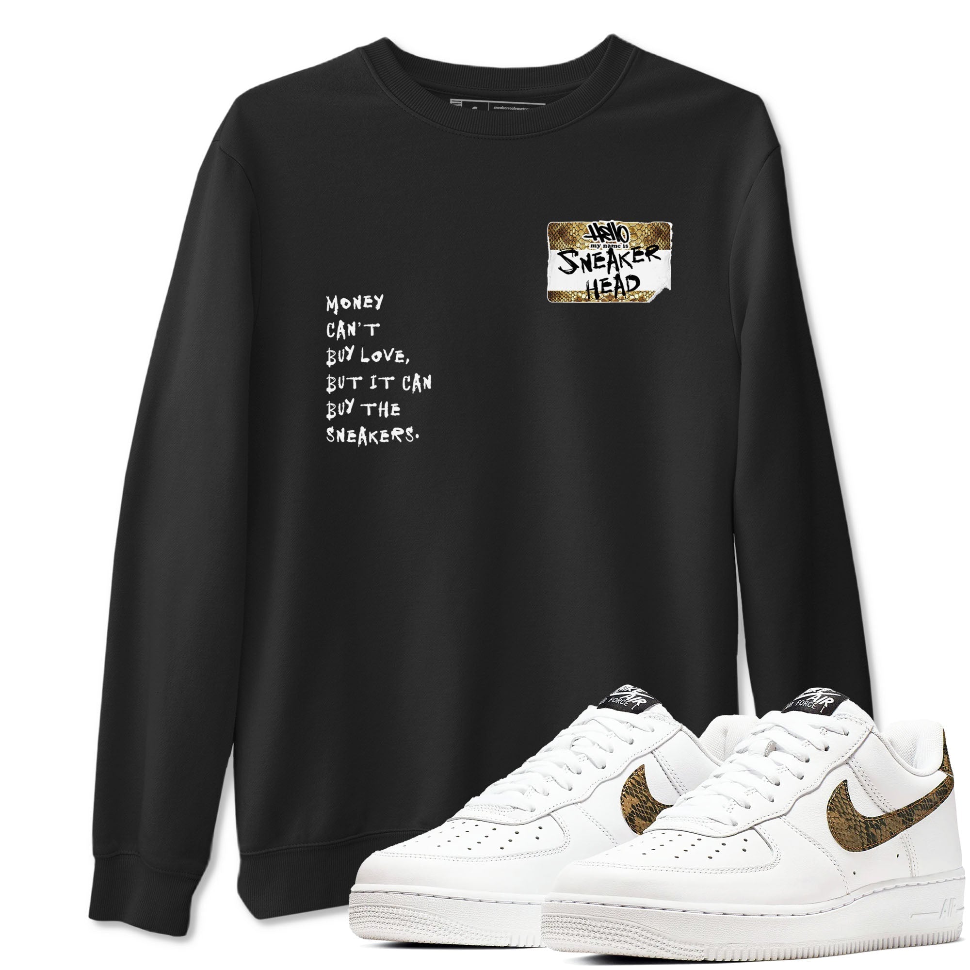 snkmatch Badge snkmatch Tees - Air Force 1 Ivory Snake