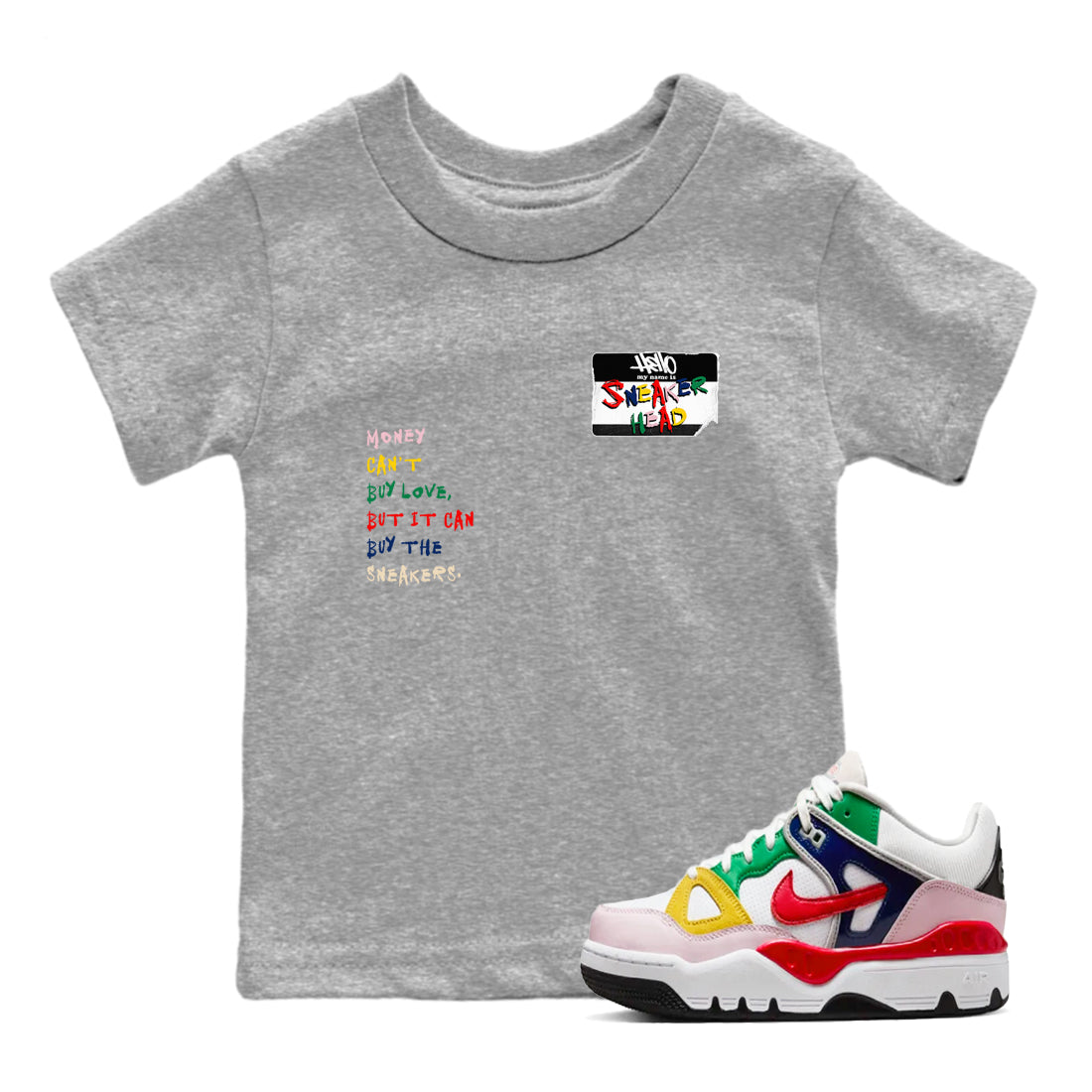 snkmatch Badge snkmatch Tees Kids - Air Force 3 Blue Void and Tour Yellow