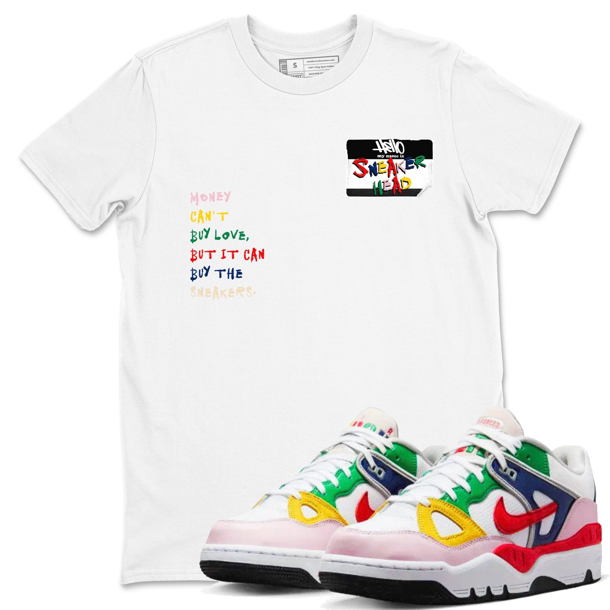 snkmatch Badge snkmatch Tees - Air Force 3 Blue Void and Tour Yellow