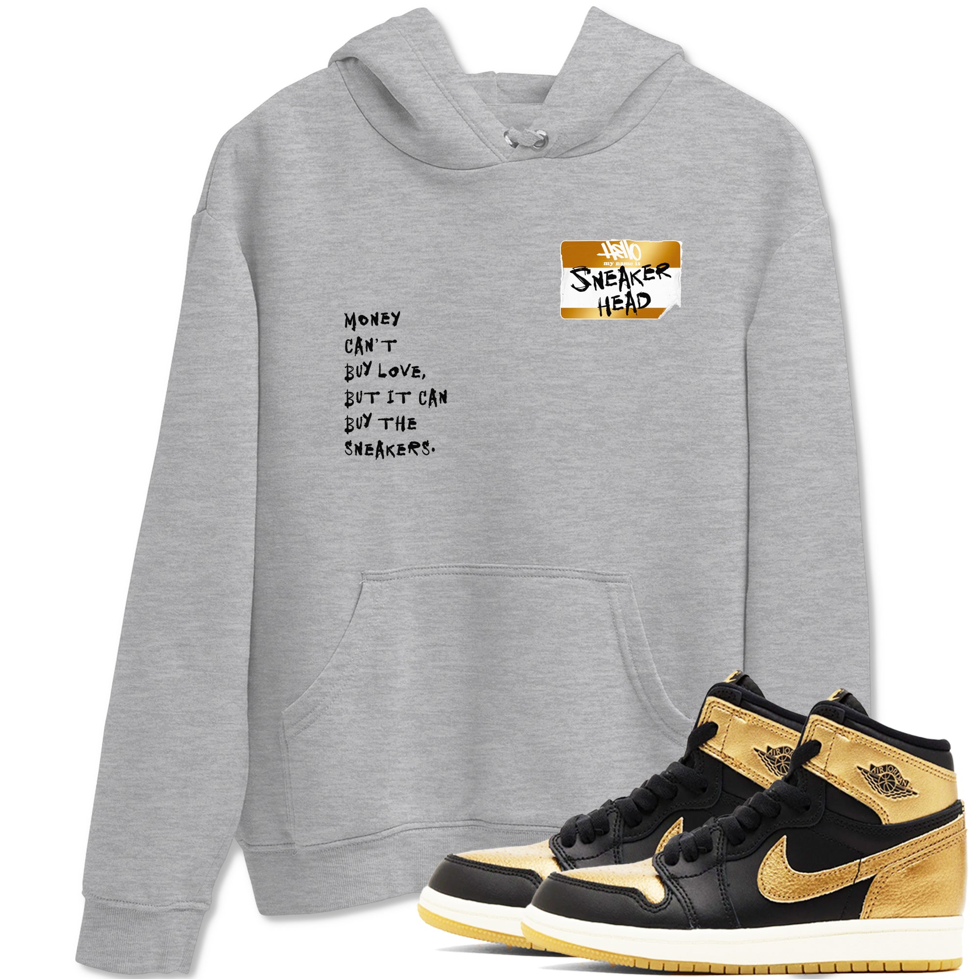 snkmatch Badge snkmatch Tees - Air Jordan 1 Black Metallic Gold