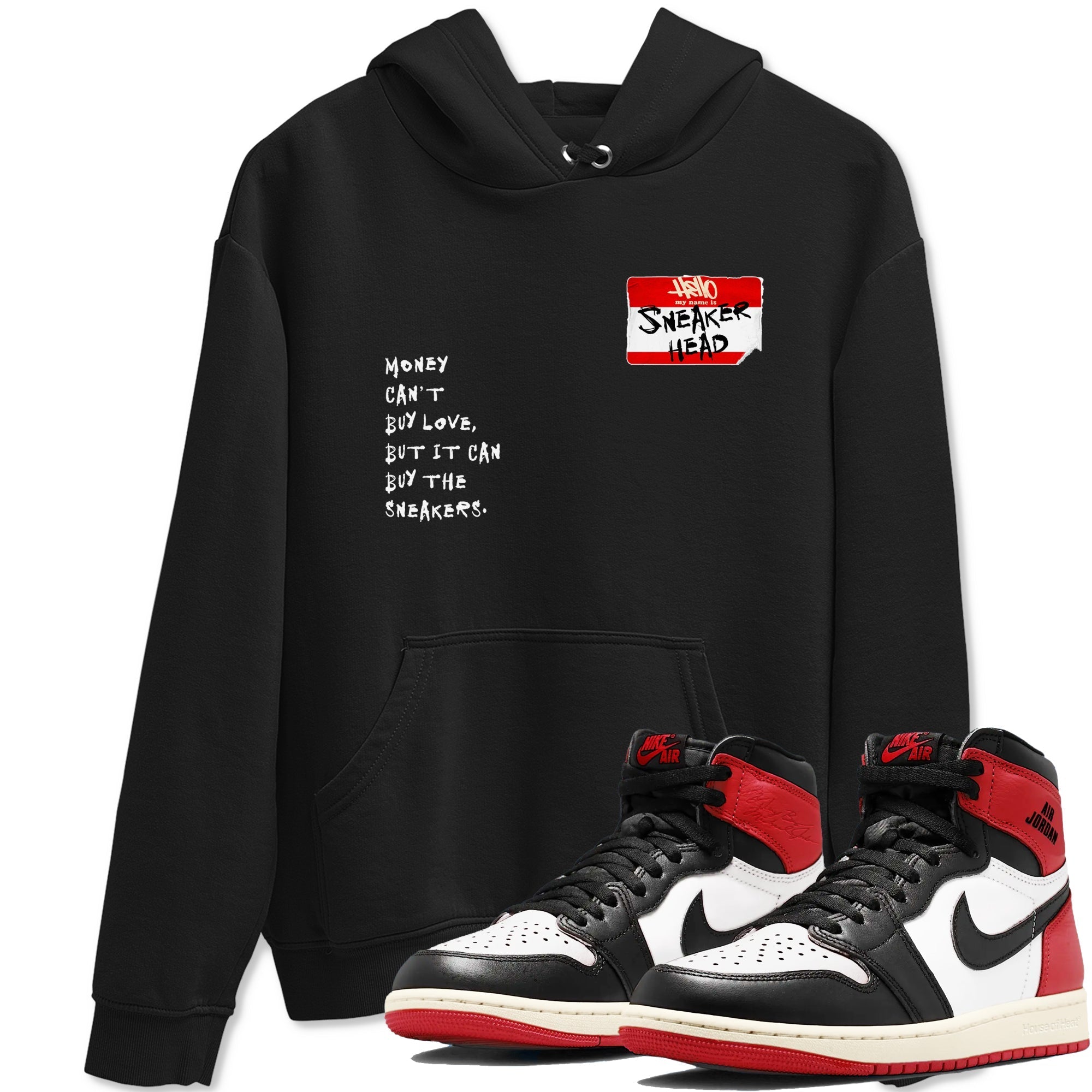 snkmatch Badge snkmatch Tees - Air Jordan 1 Black Toe Reimagined
