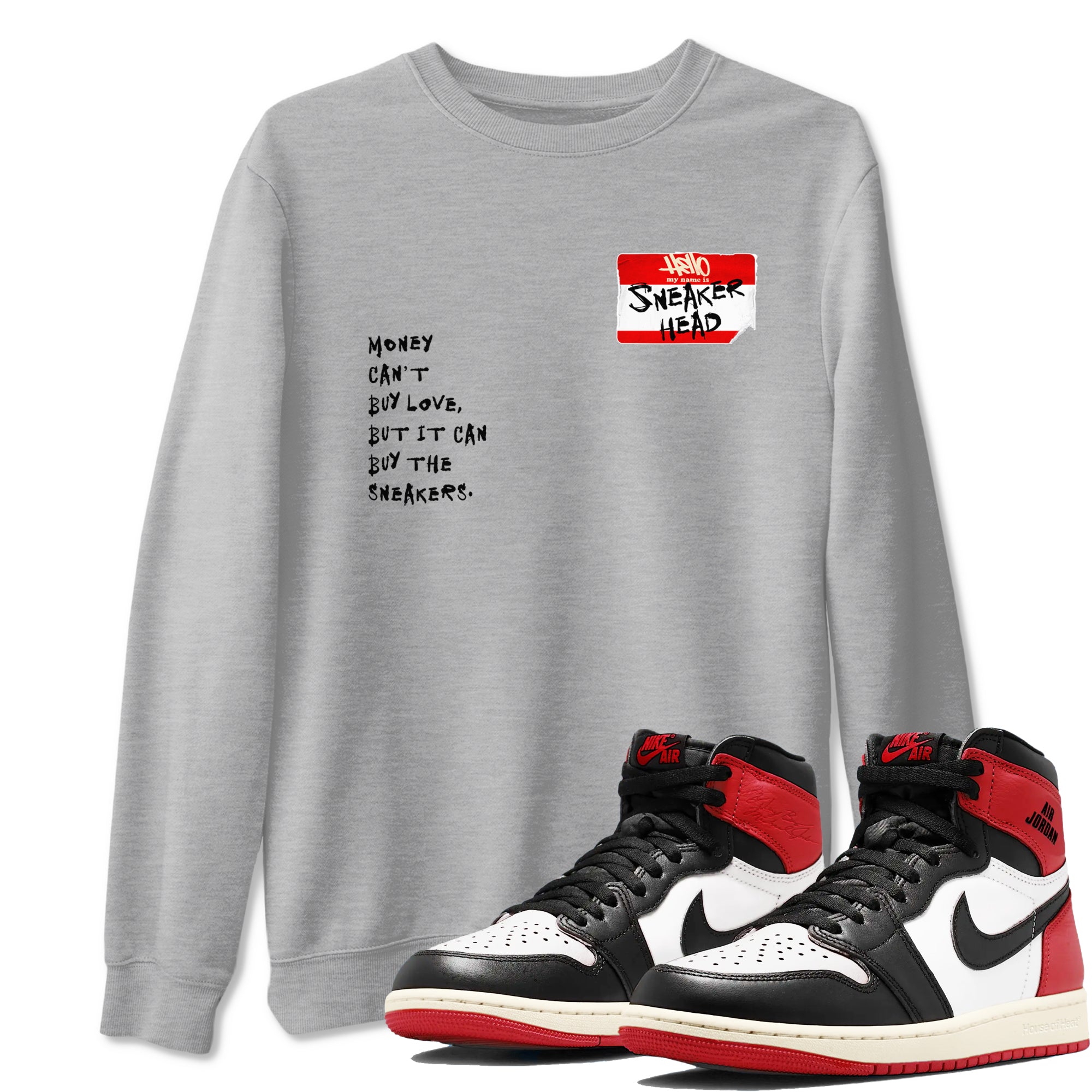 snkmatch Badge snkmatch Tees - Air Jordan 1 Black Toe Reimagined