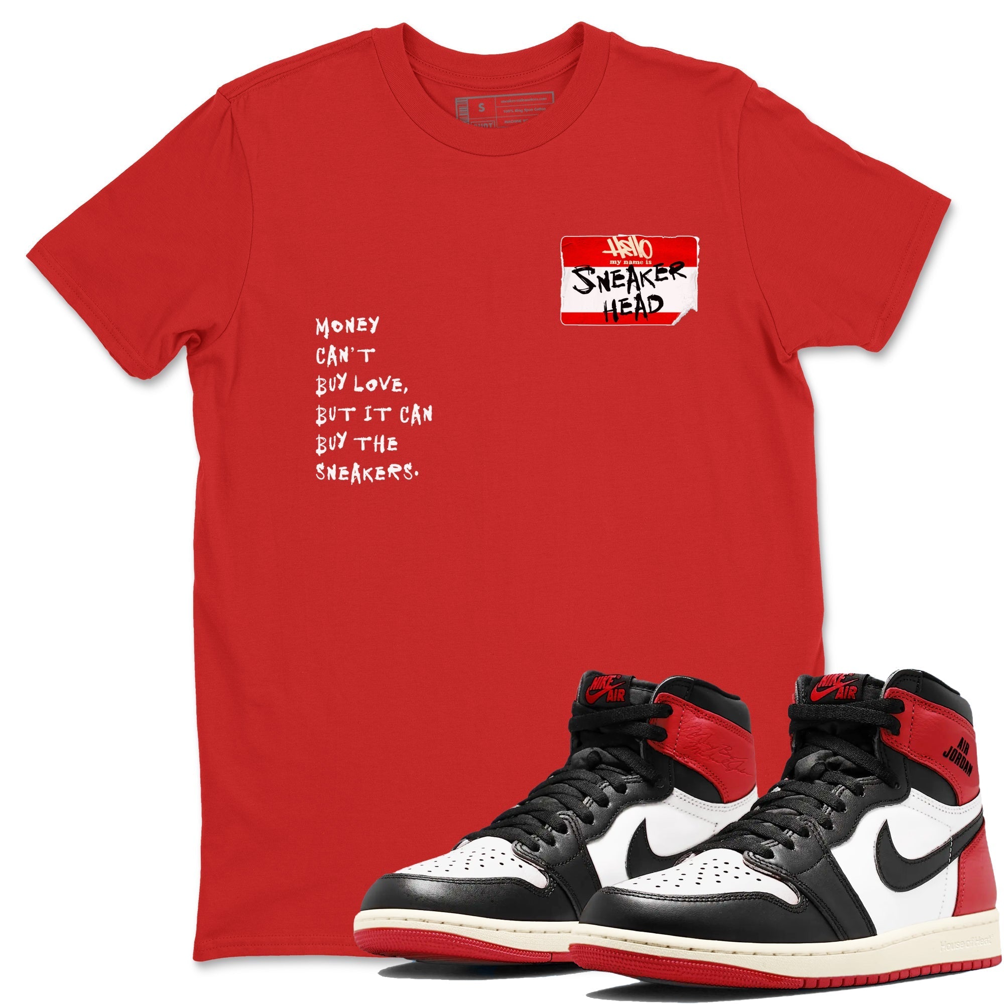 snkmatch Badge snkmatch Tees - Air Jordan 1 Black Toe Reimagined
