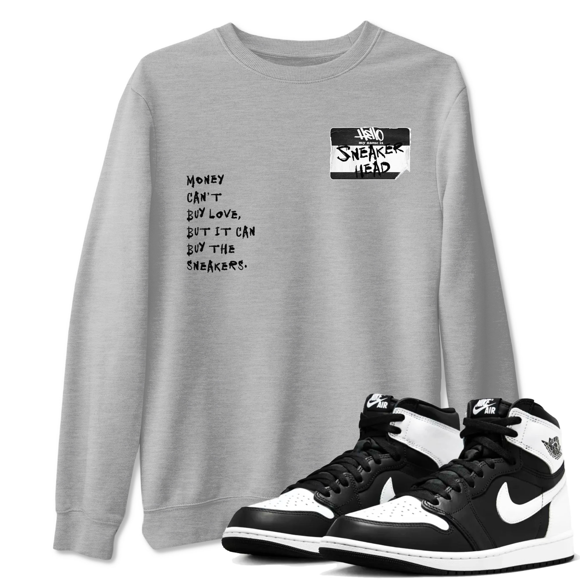snkmatch Badge snkmatch Tees - Air Jordan 1 Black White