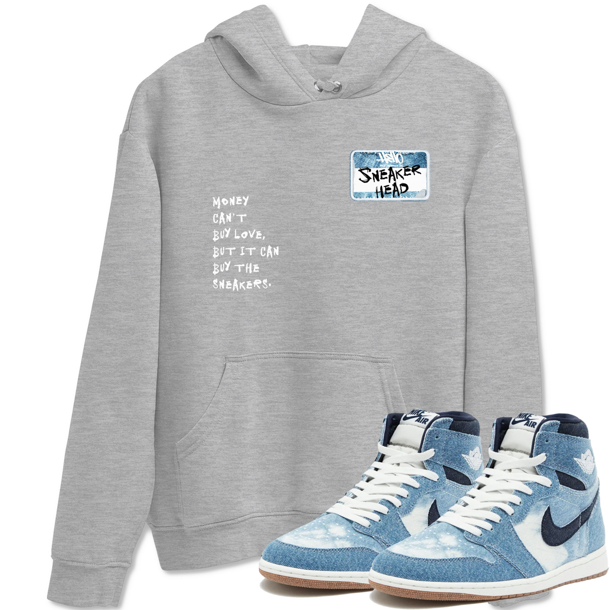 snkmatch Badge snkmatch Tees - Air Jordan 1 Denim 2024