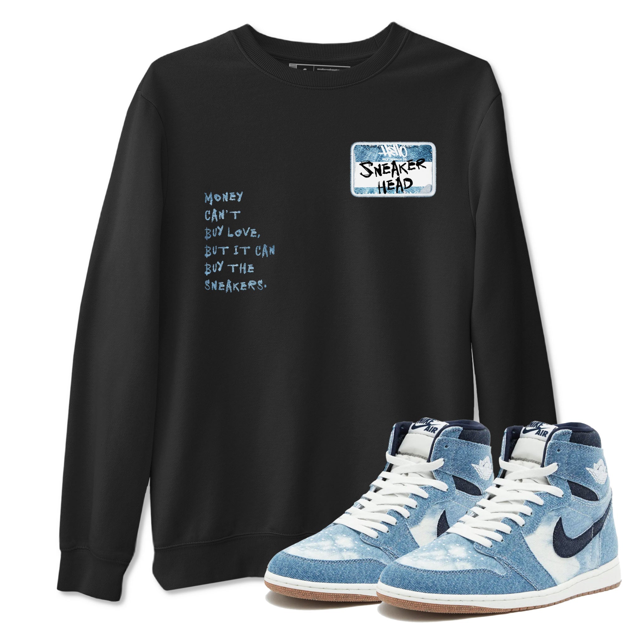 snkmatch Badge snkmatch Tees - Air Jordan 1 Denim 2024