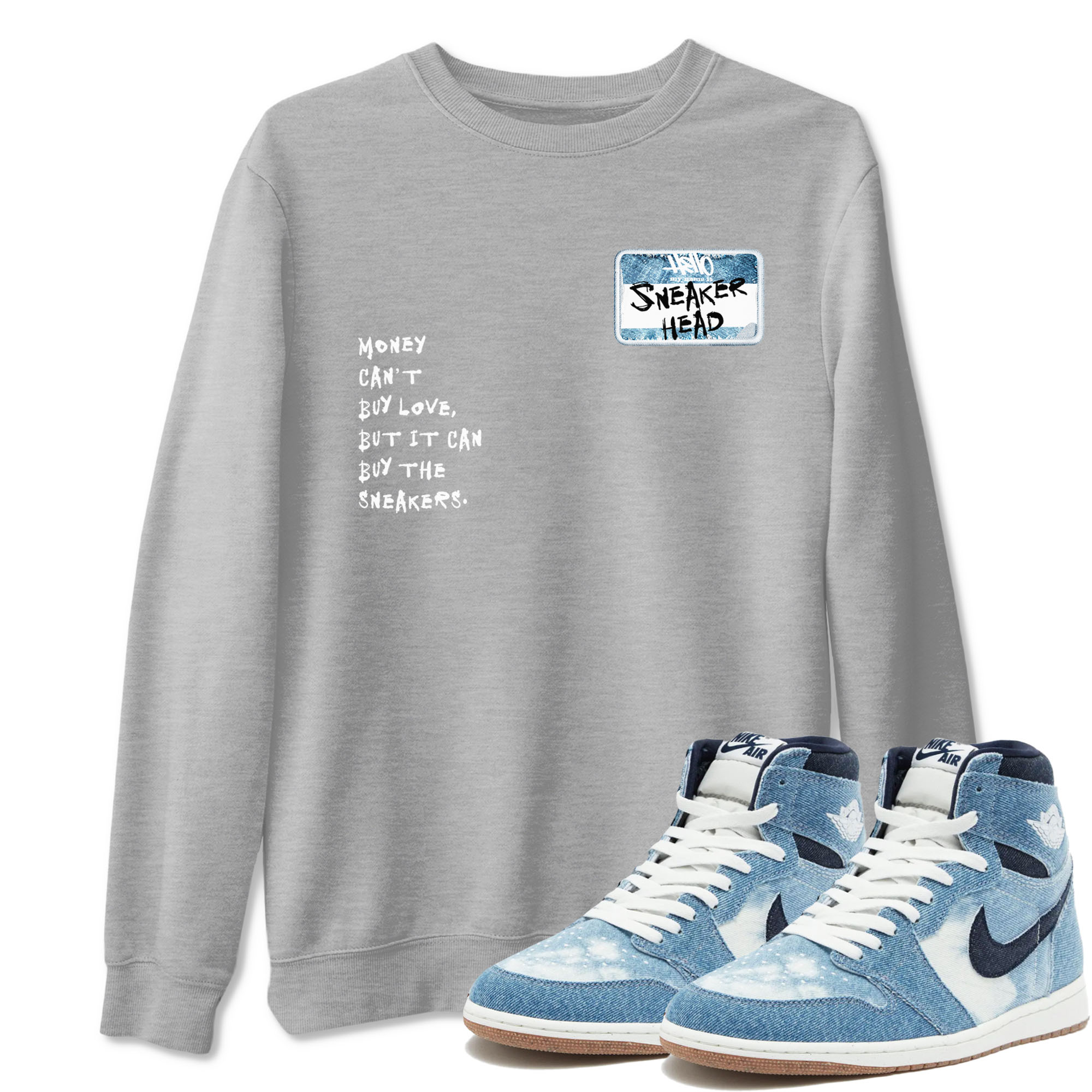 snkmatch Badge snkmatch Tees - Air Jordan 1 Denim 2024